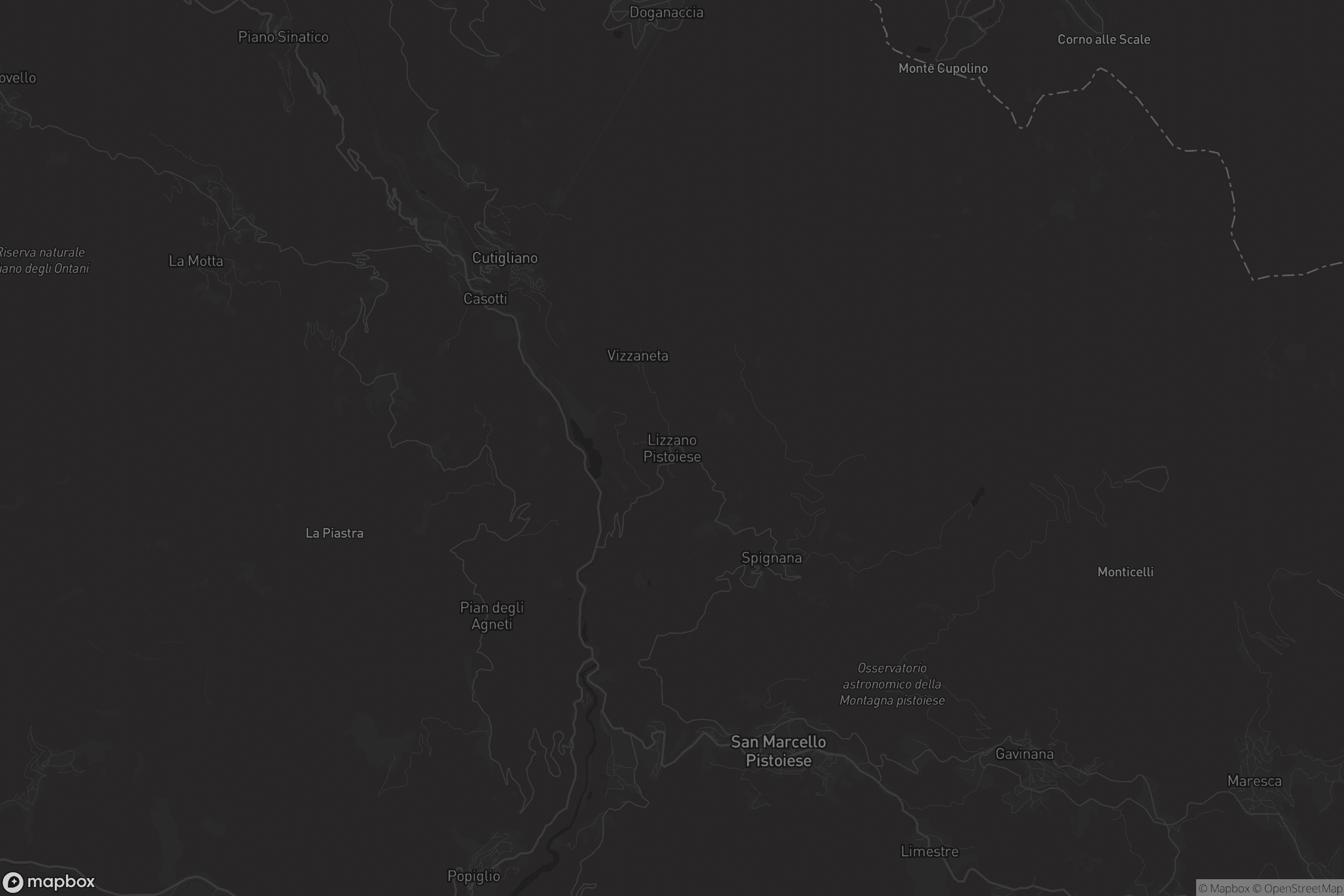 Mappa di Lizzano Pistoiese