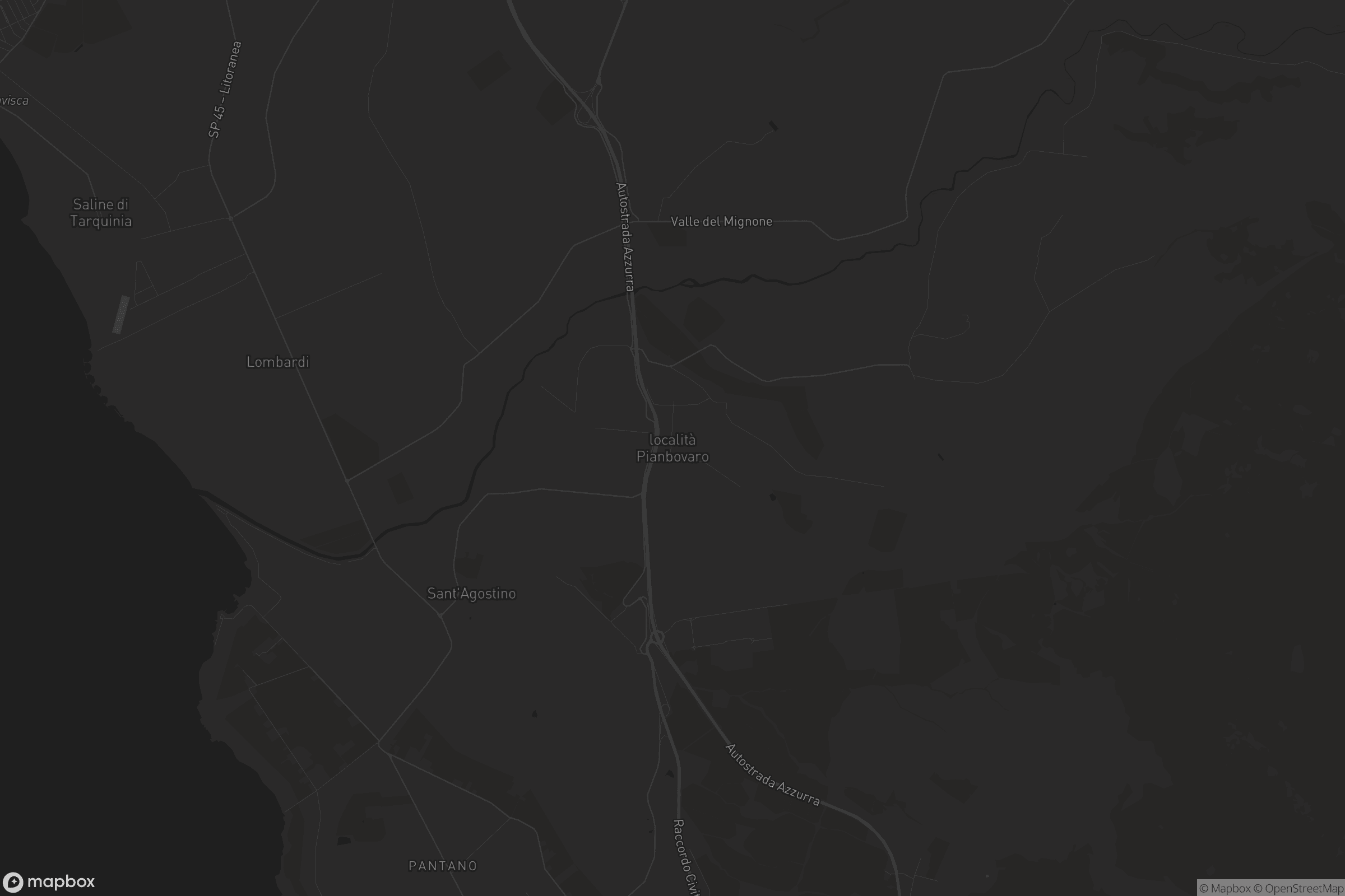 Mappa di località Pianbovaro