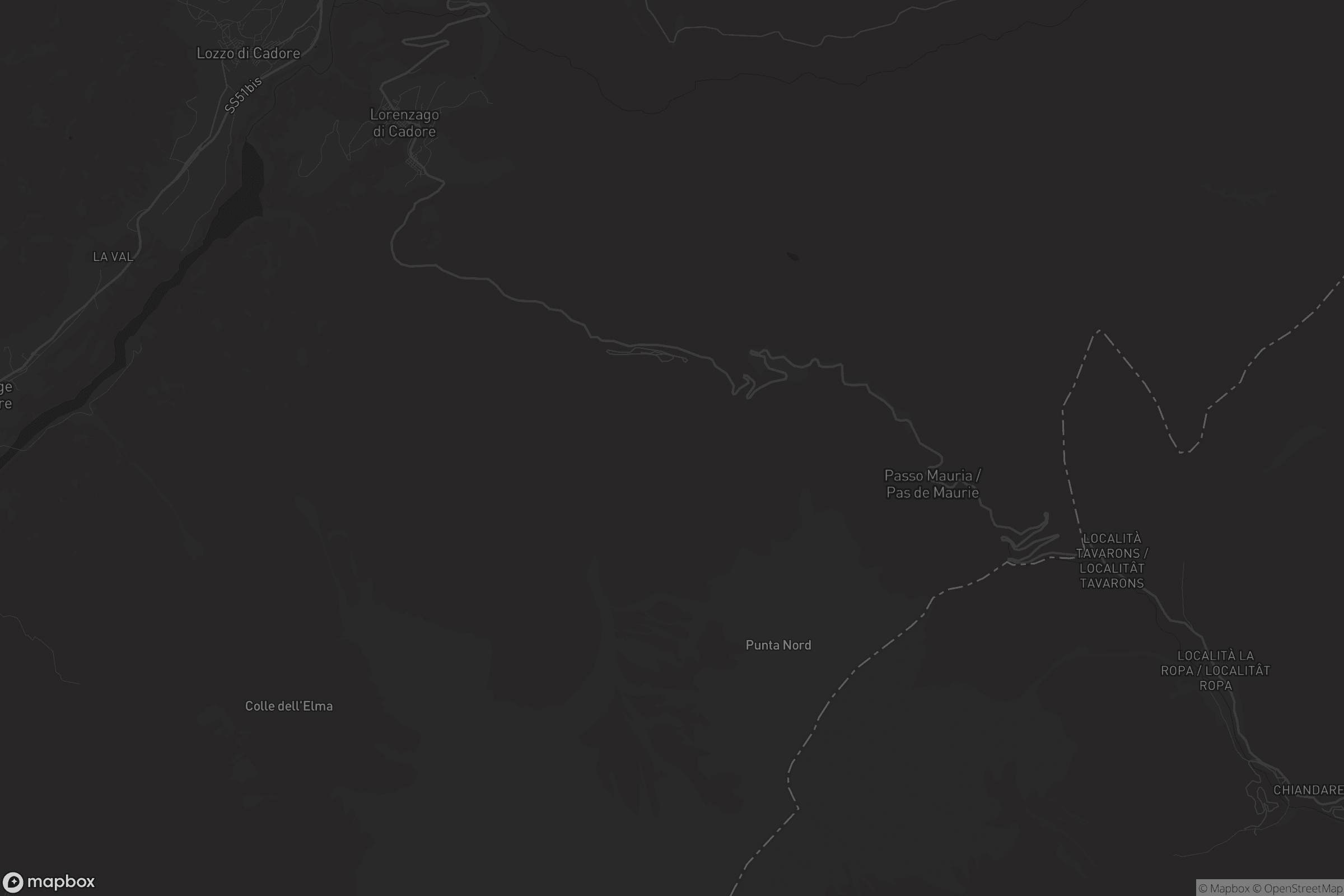 Mappa di Lorenzago di Cadore