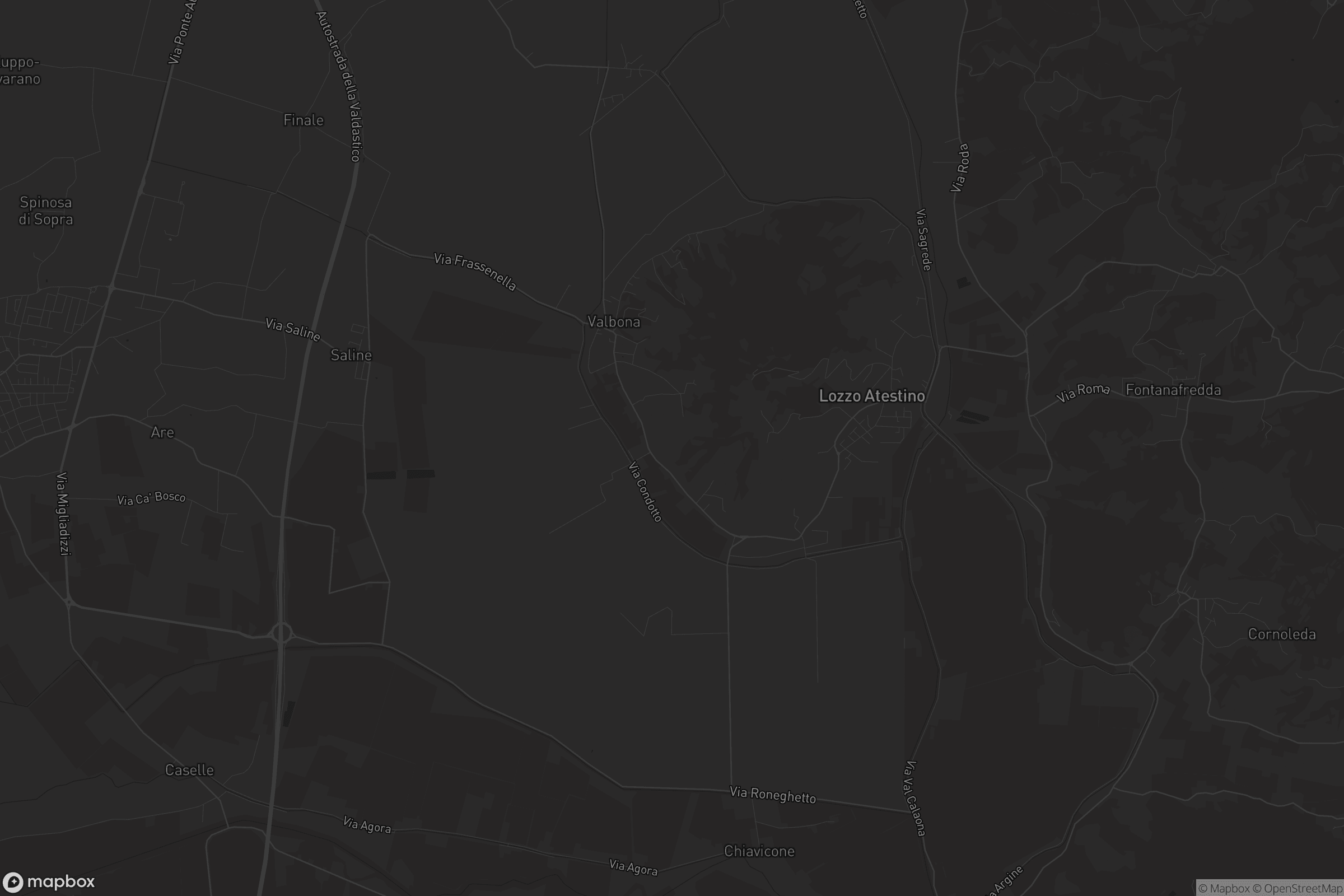 Mappa di Lozzo Atestino