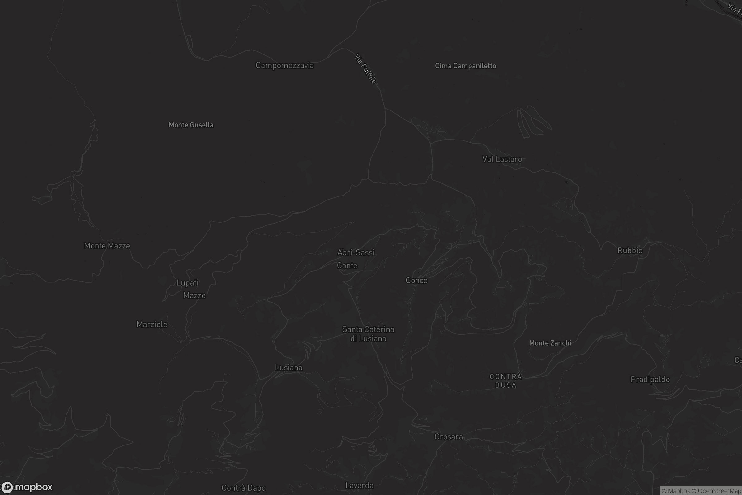 Mappa di Lusiana Conco