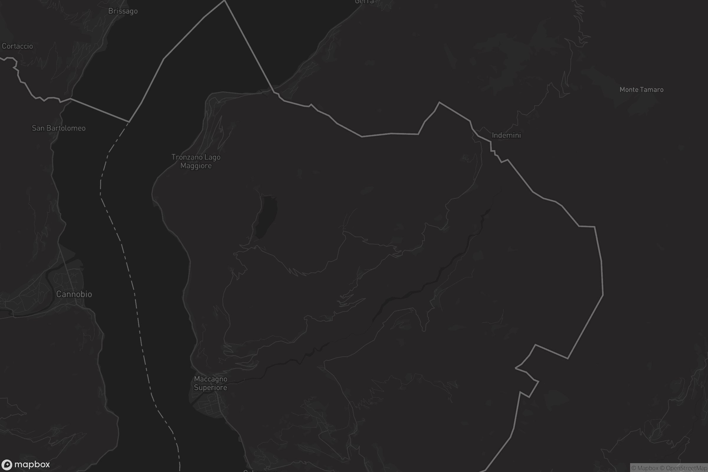 Mappa di Maccagno con Pino e Veddasca