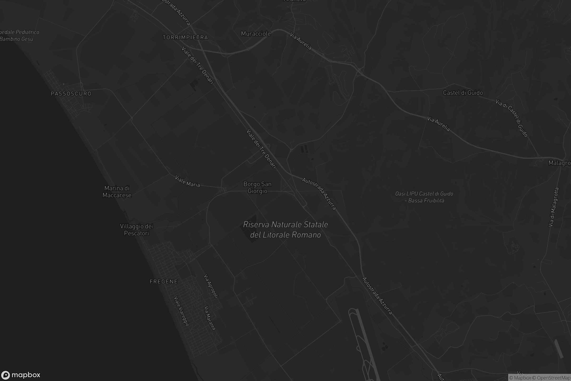 Mappa di Maccarese Scalo