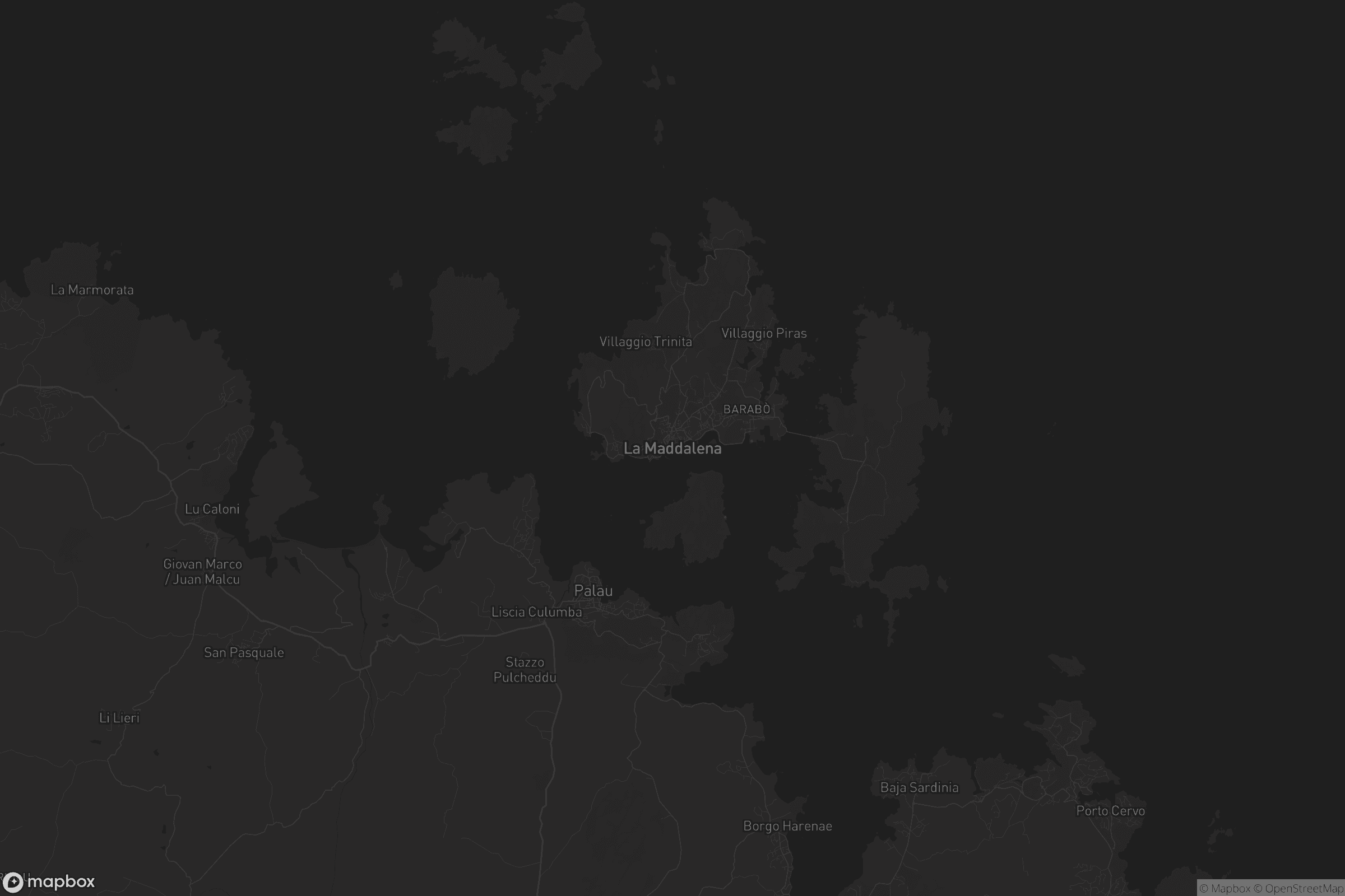 Mappa di Madalena/La Maddalena