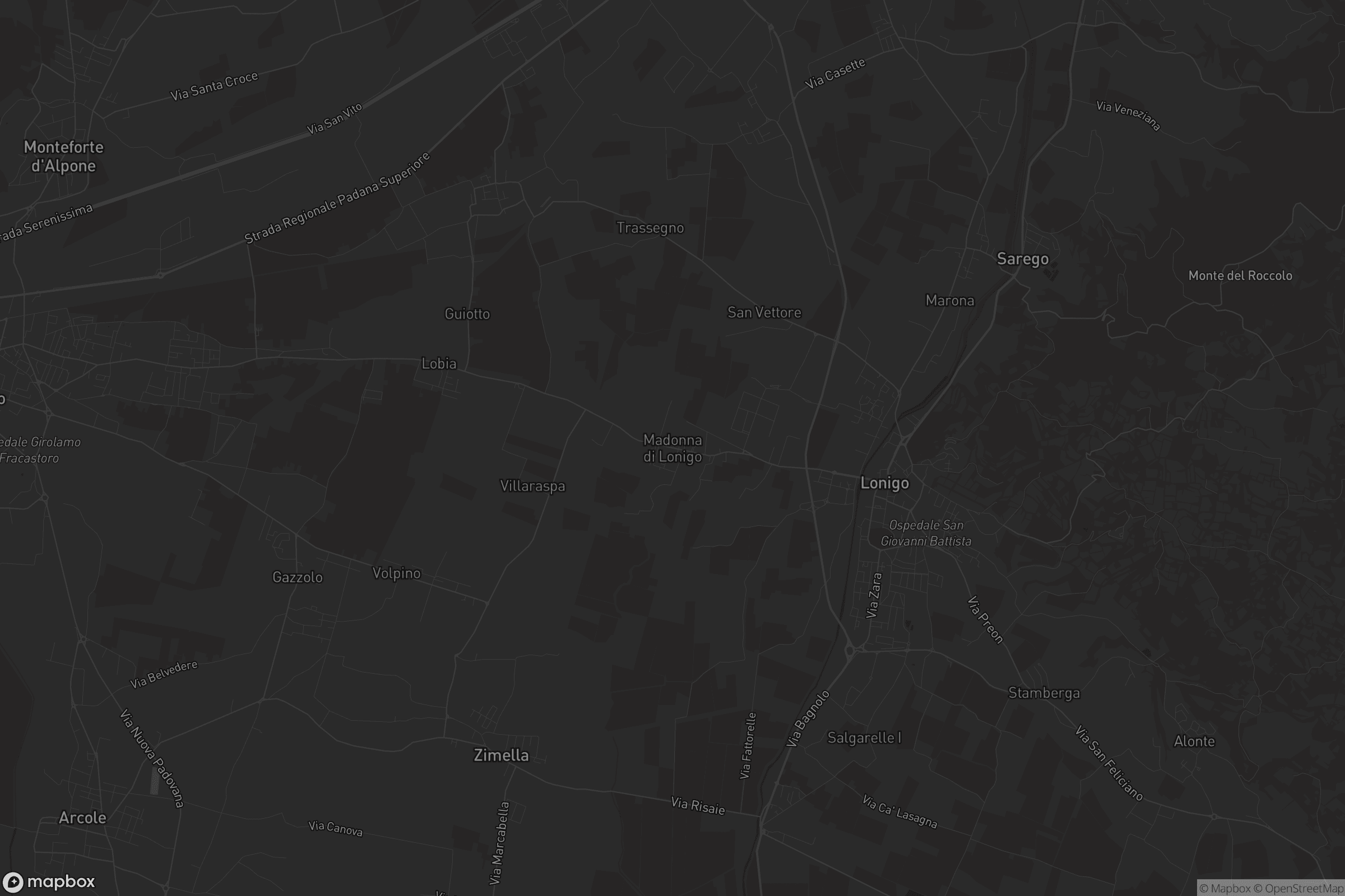 Mappa di Madonna di Lonigo