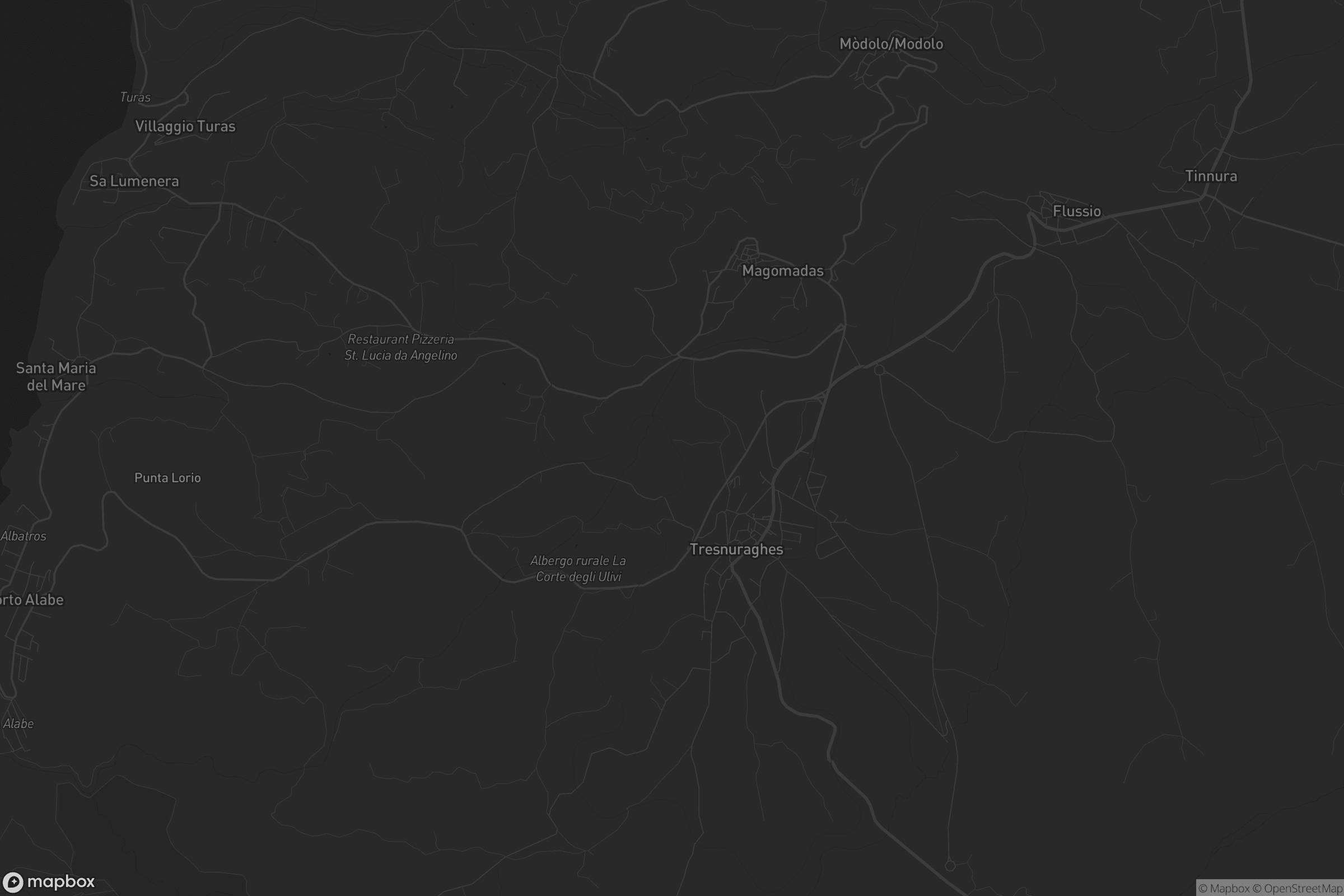 Mappa di Magumadas/Magomadas