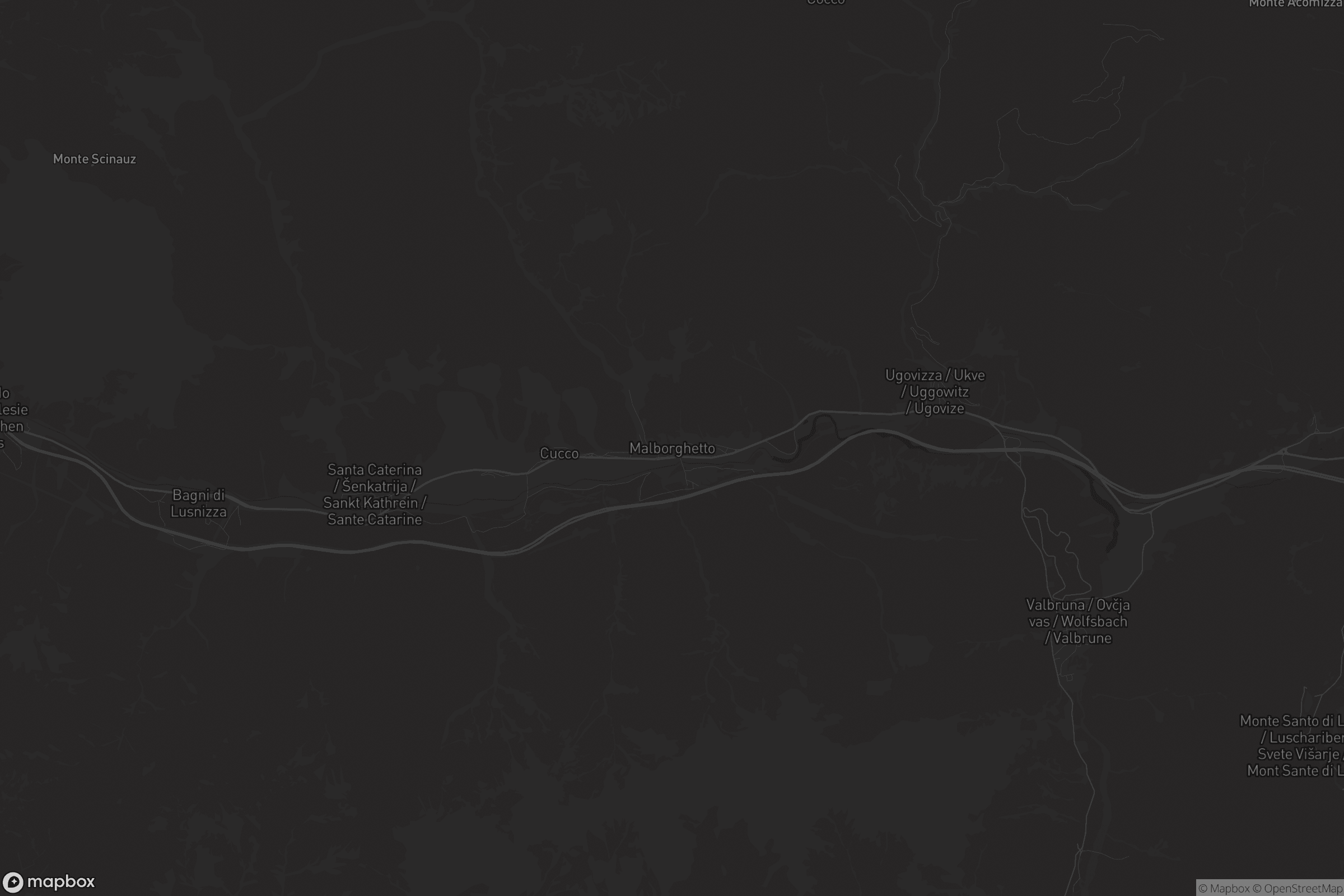 Mappa di Malborghetto / Malborgeth / Naborjet / Malborghet