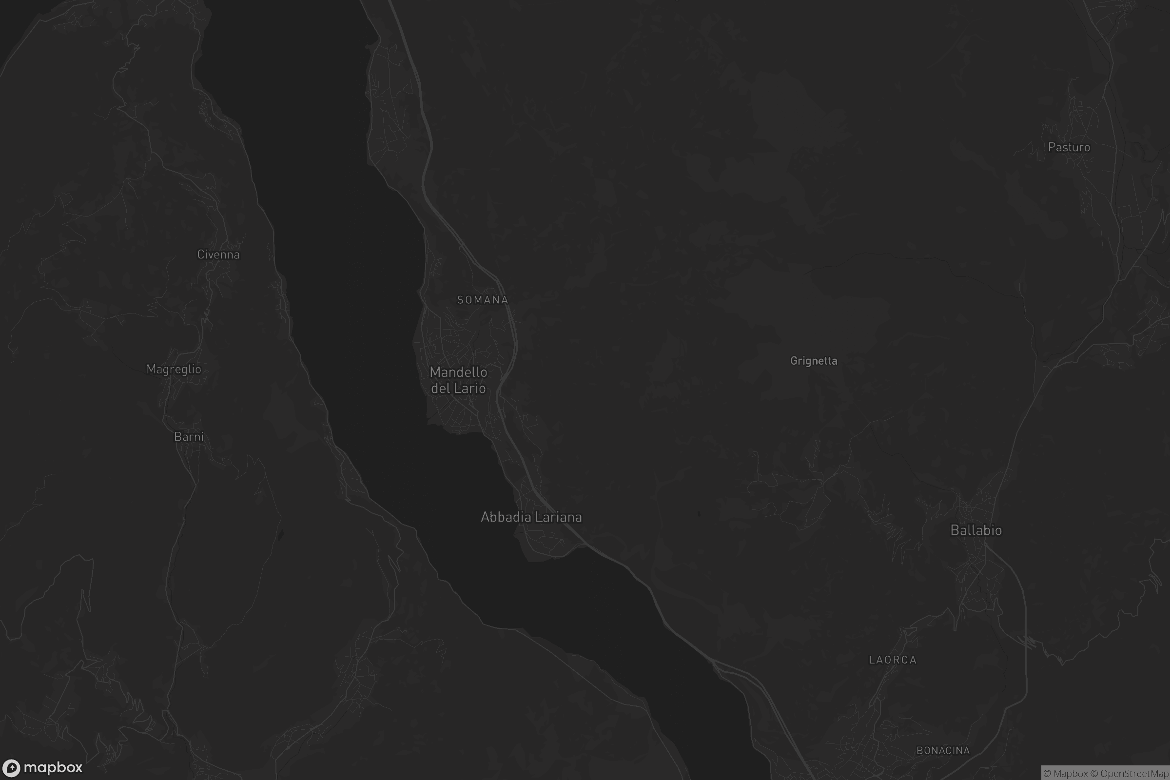 Mappa di Mandello del Lario