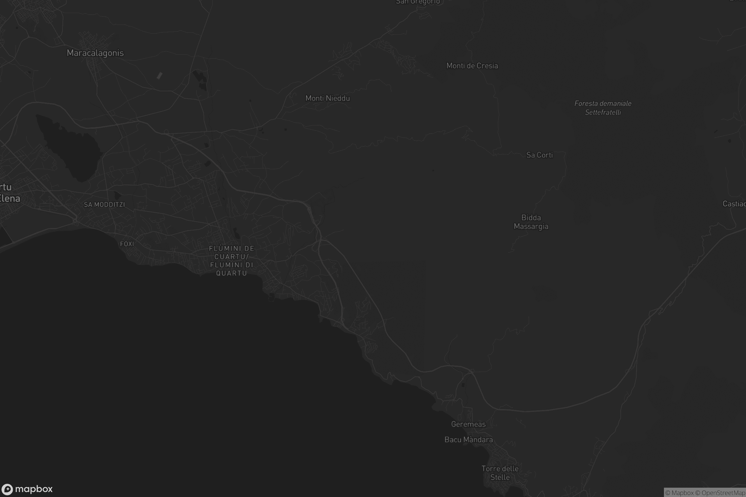 Mappa di Maracalagonis