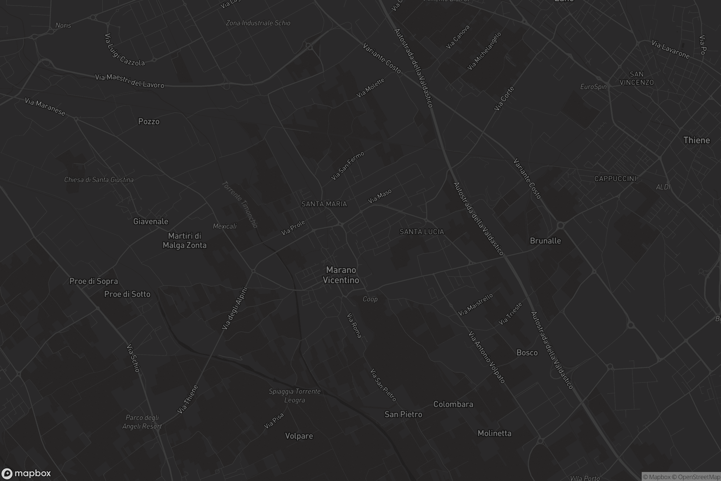 Mappa di Marano Vicentino