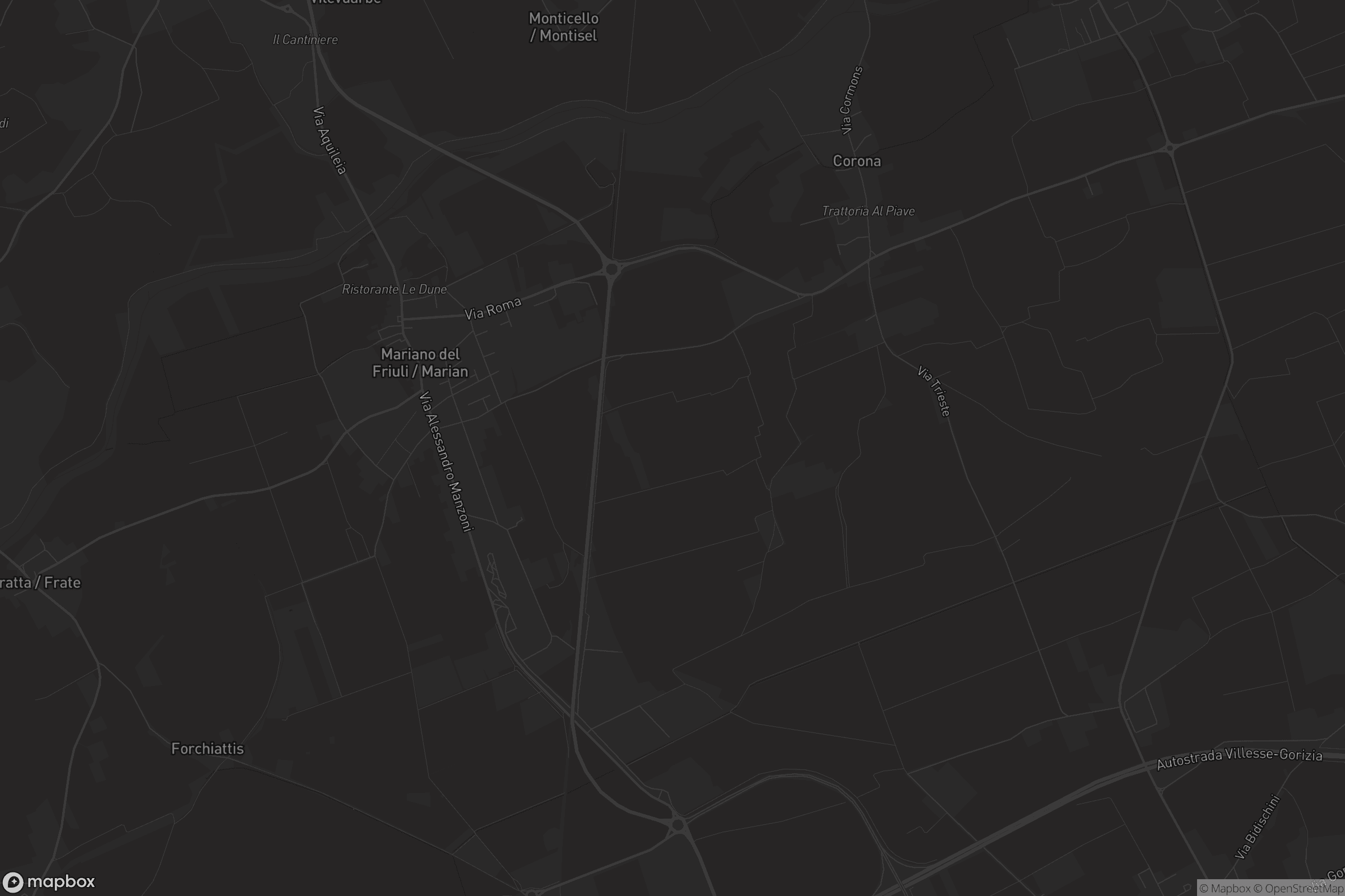 Mappa di Mariano del Friuli / Marian