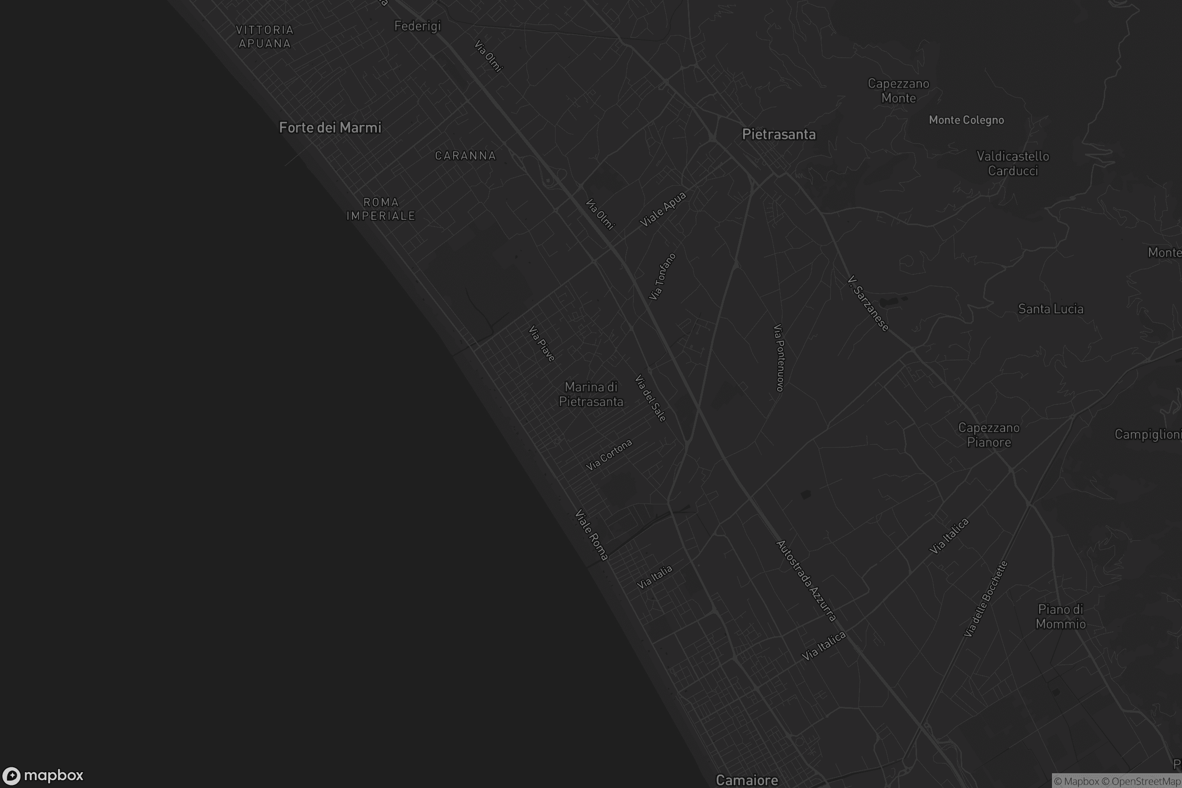 Mappa di Marina di Pietrasanta