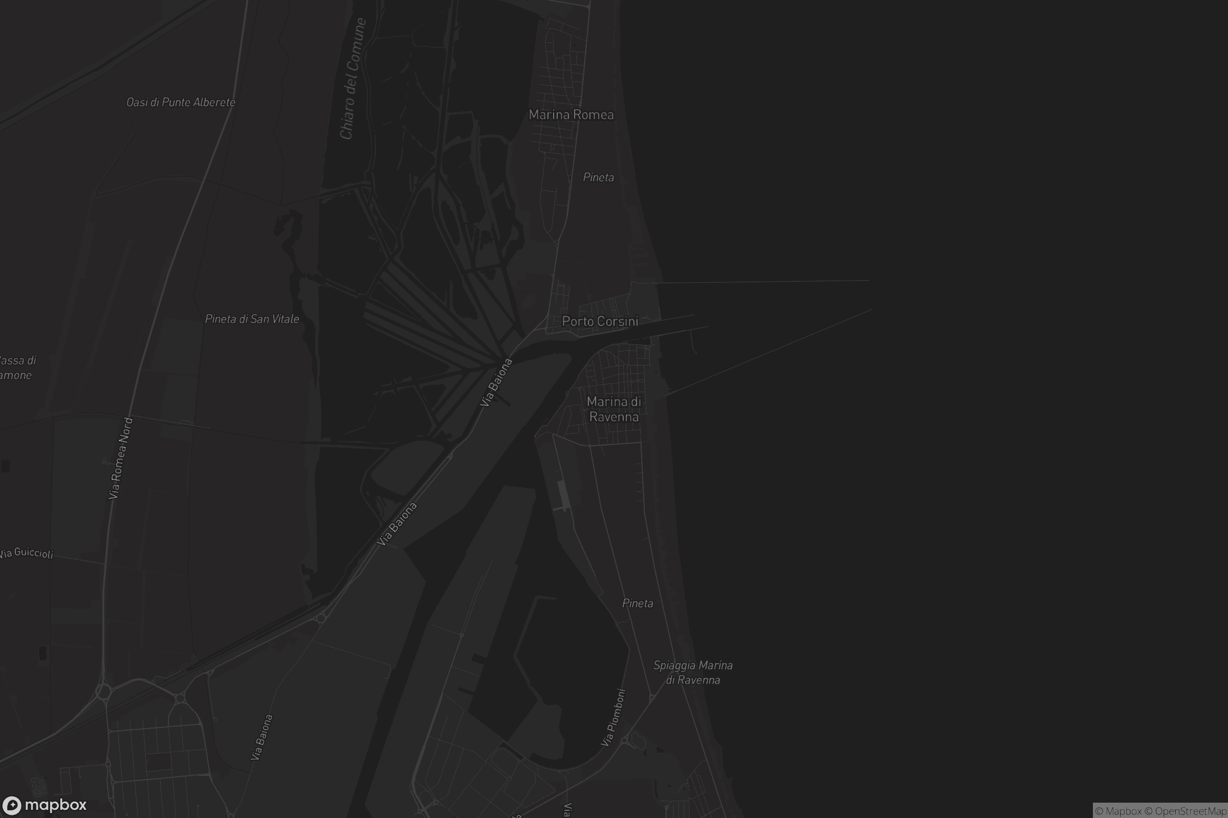 Mappa di Marina di Ravenna