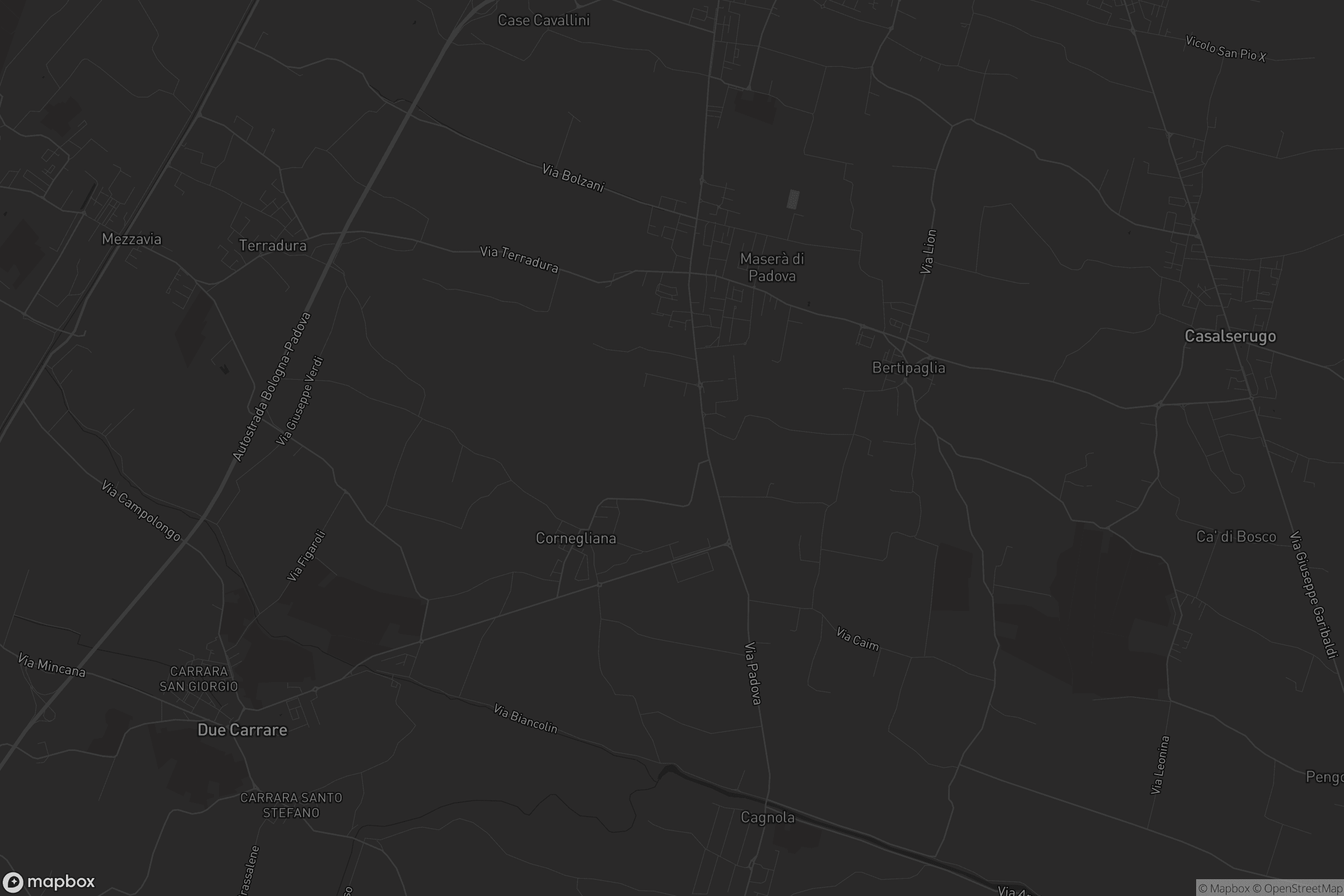 Mappa di Maserà di Padova