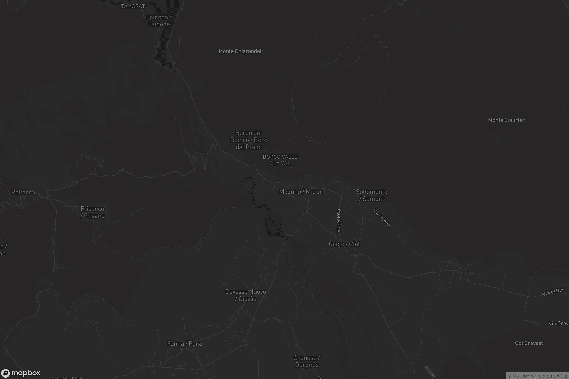 Mappa di Meduno / MIdun