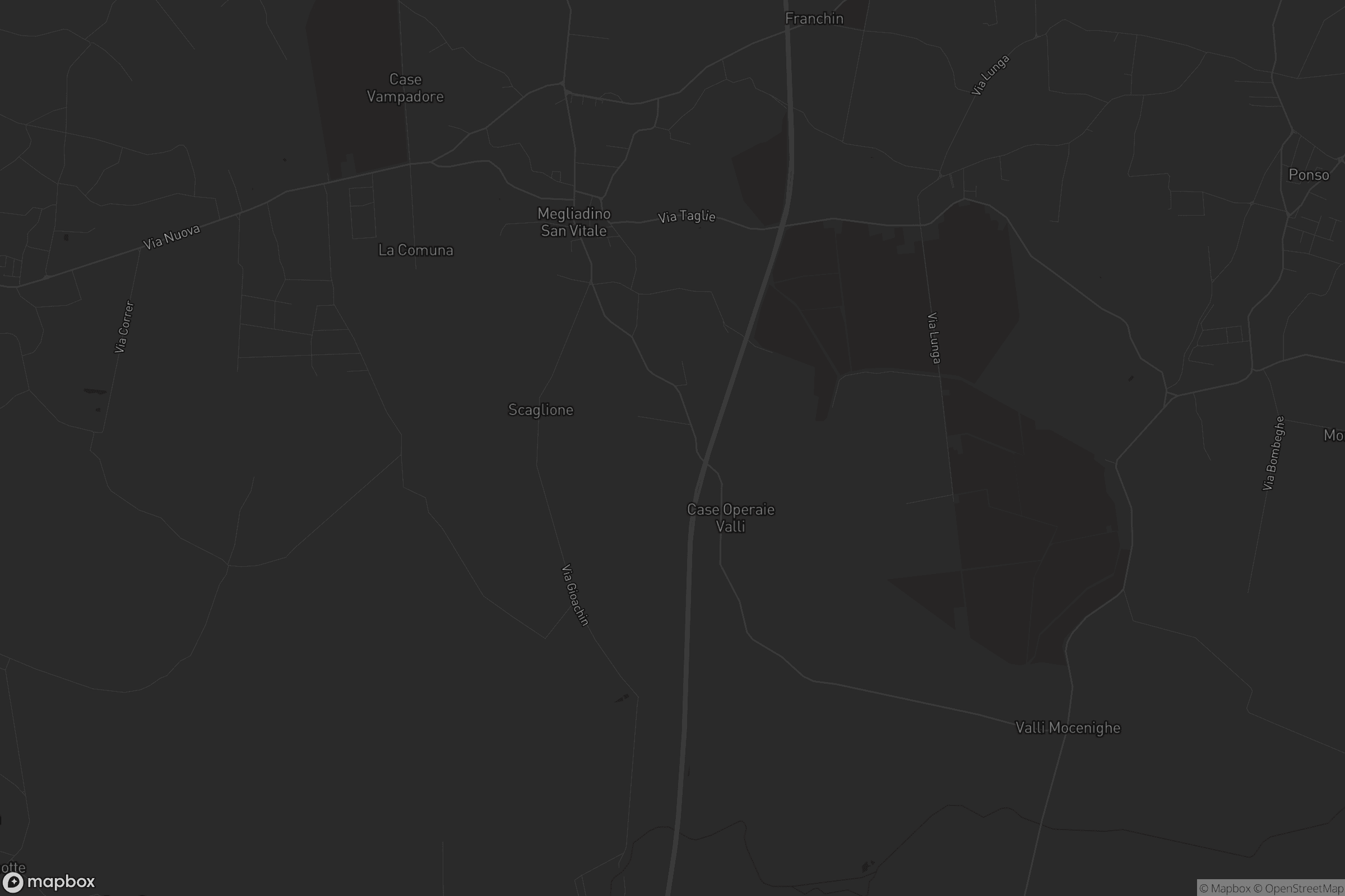 Mappa di Megliadino San Vitale