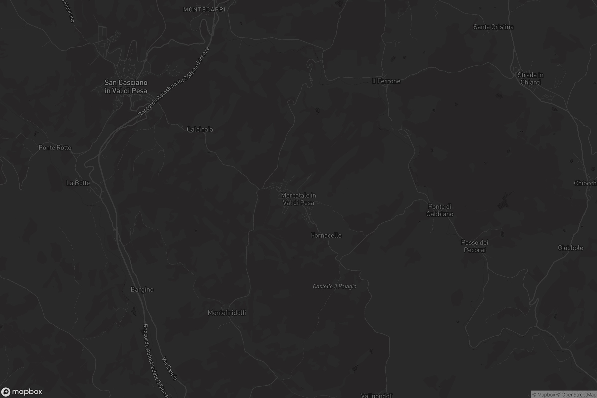 Mappa di Mercatale in Val di Pesa