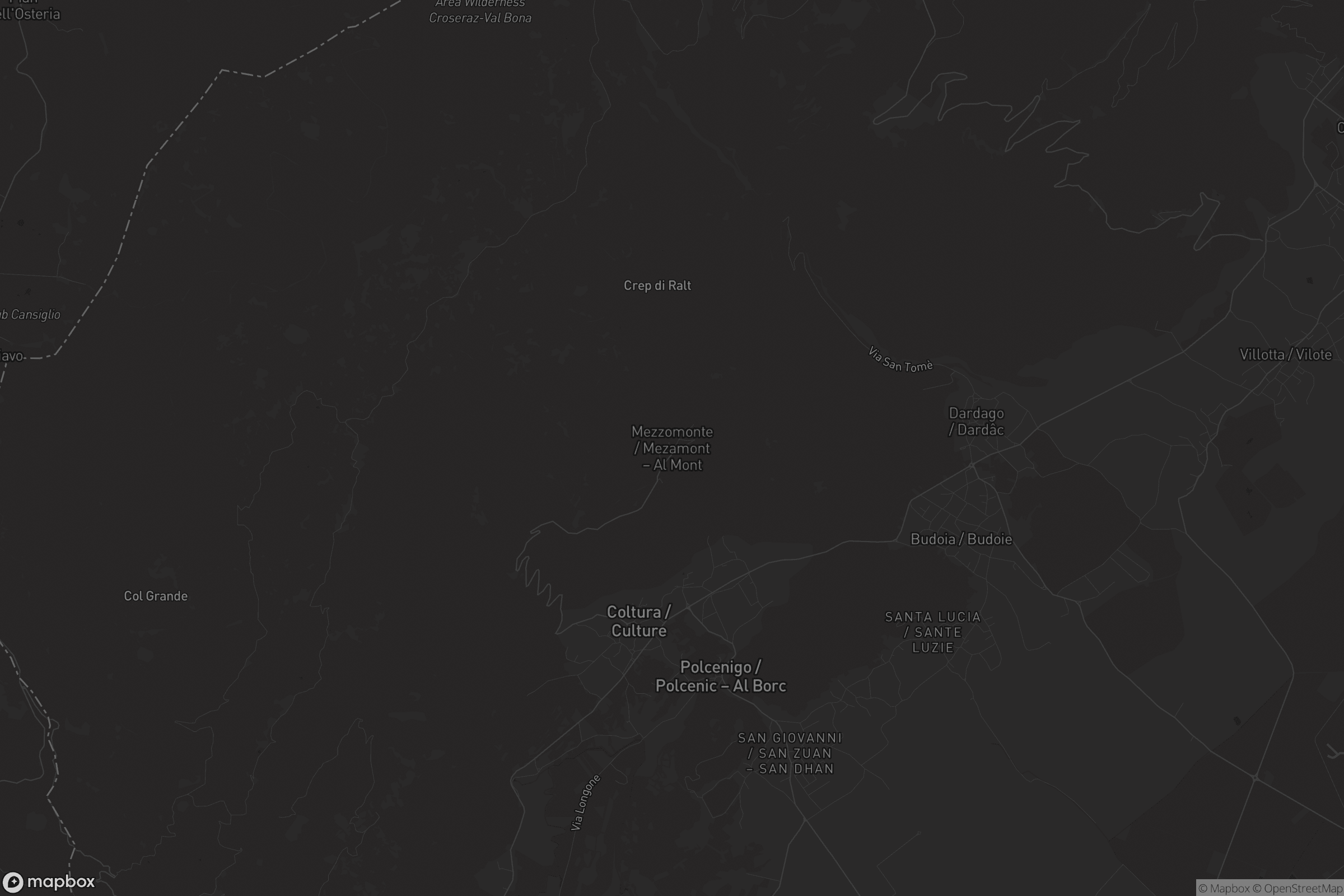 Mappa di Mezzomonte / Mezamont - Al Mont