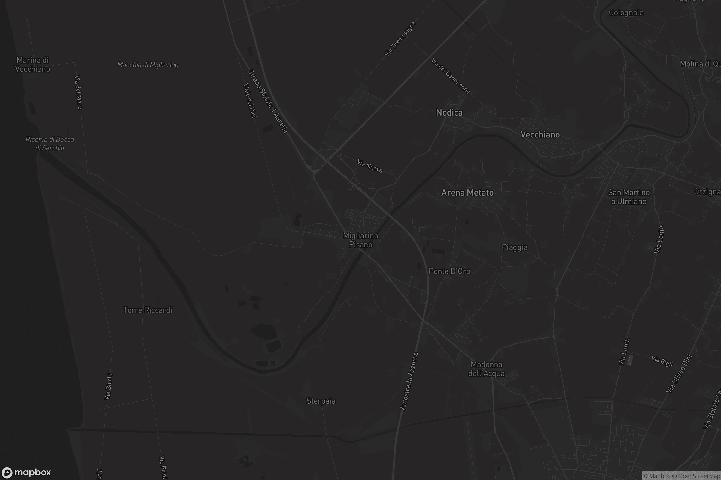 Mappa di Migliarino Pisano