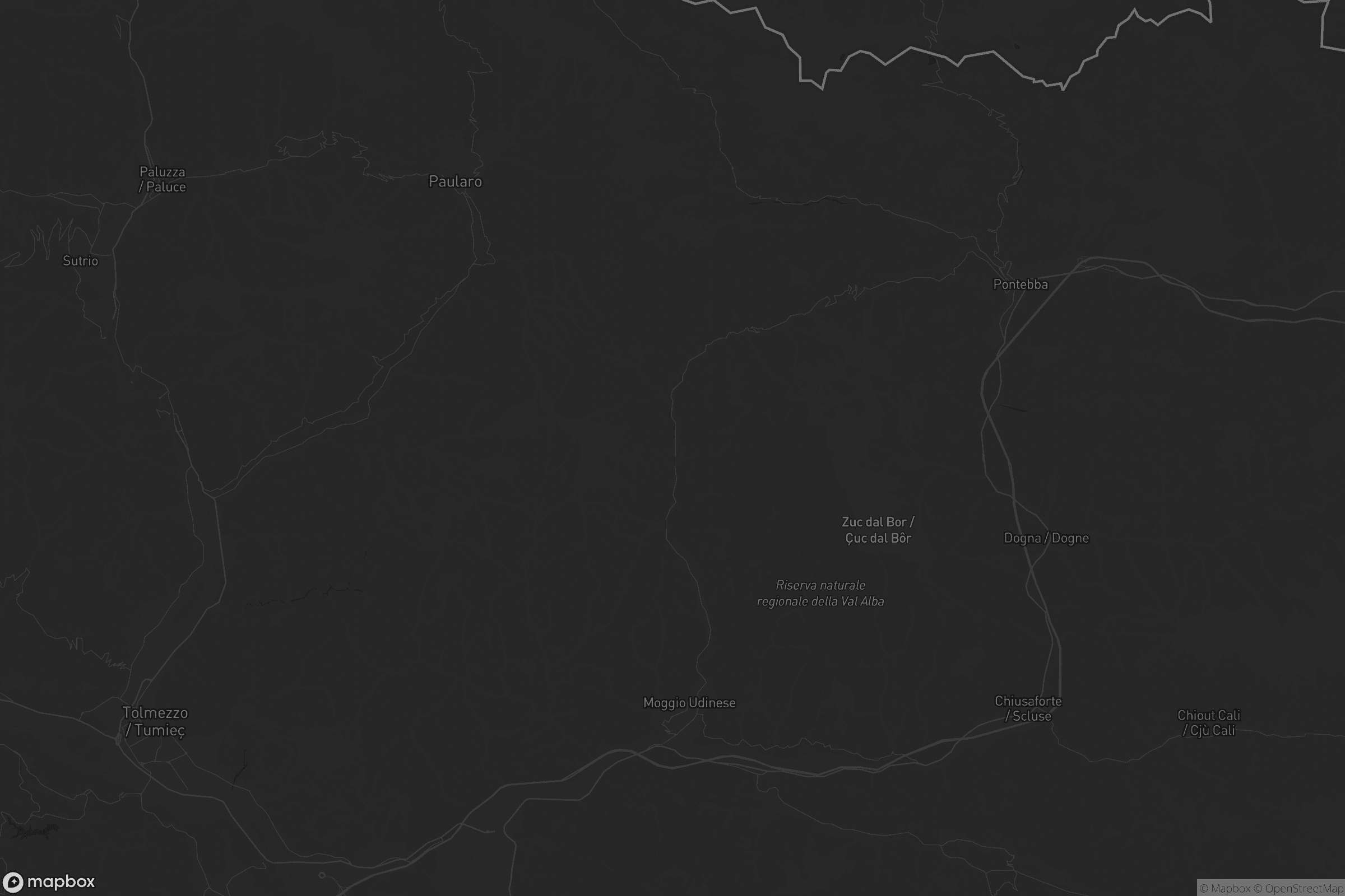 Mappa di Moggio Udinese / Mueç