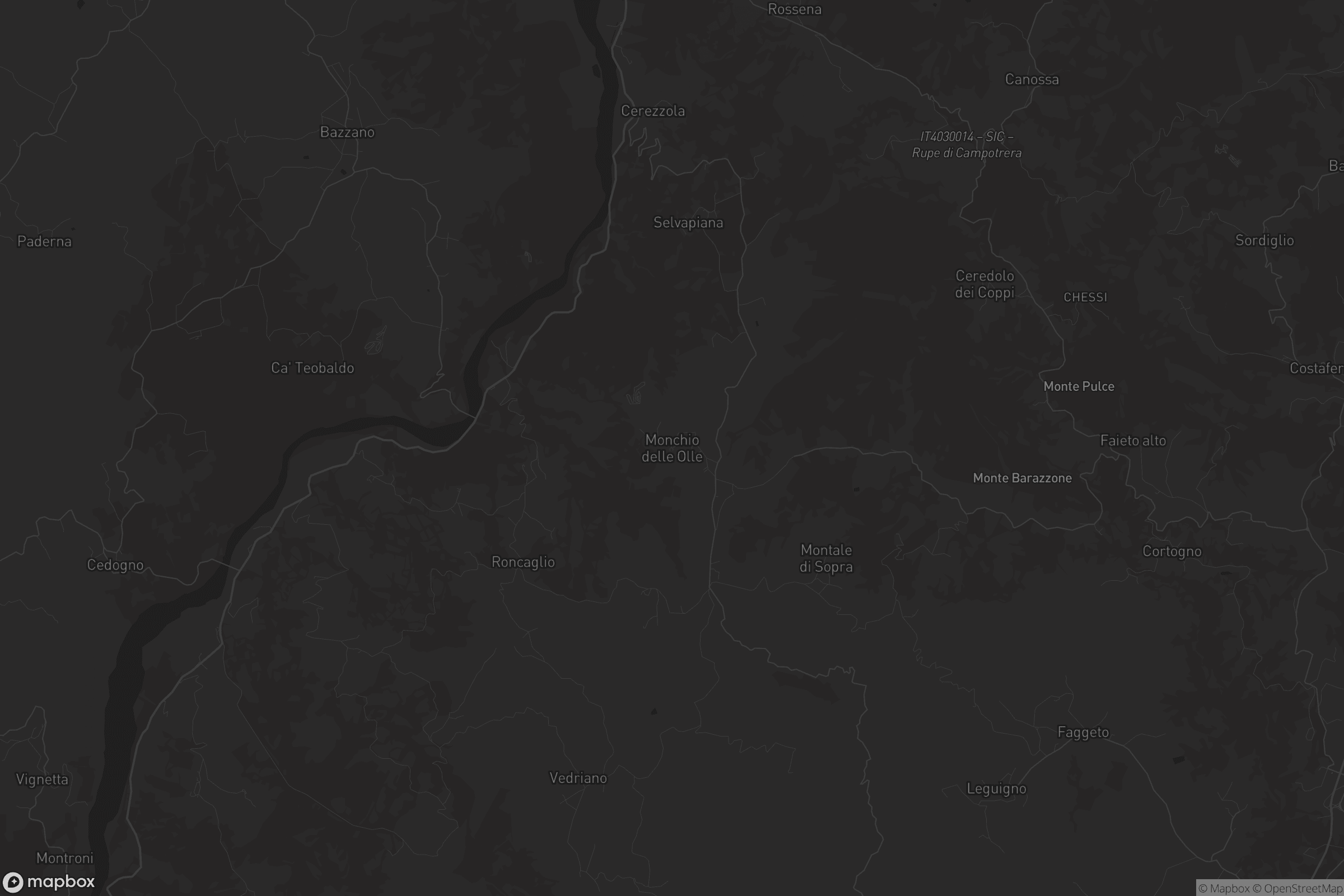 Mappa di Monchio delle Olle