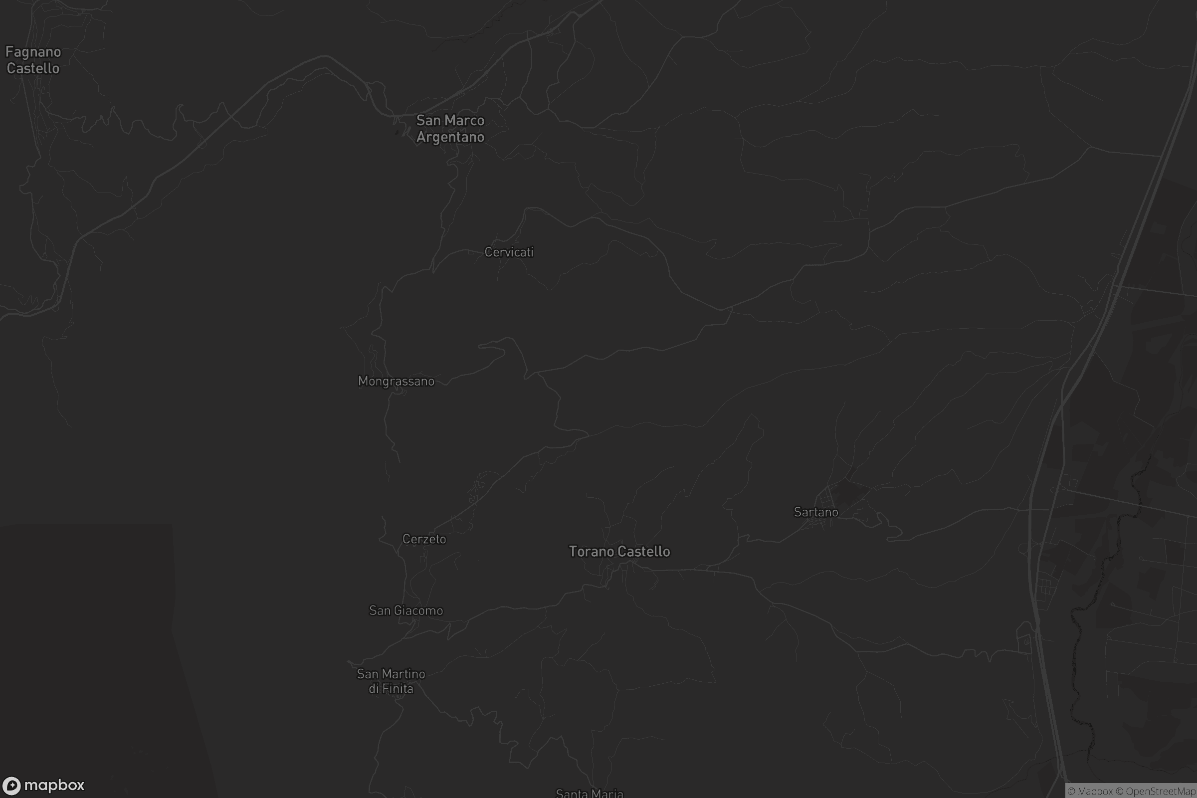 Mappa di Mongrassano