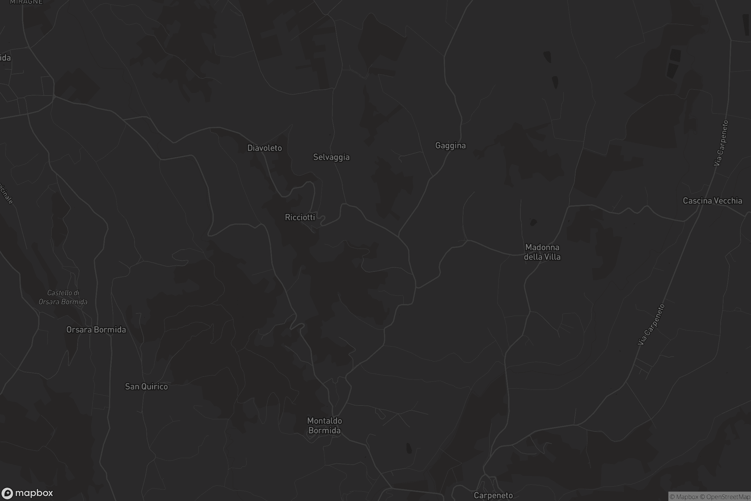 Mappa di Montaldo Bormida