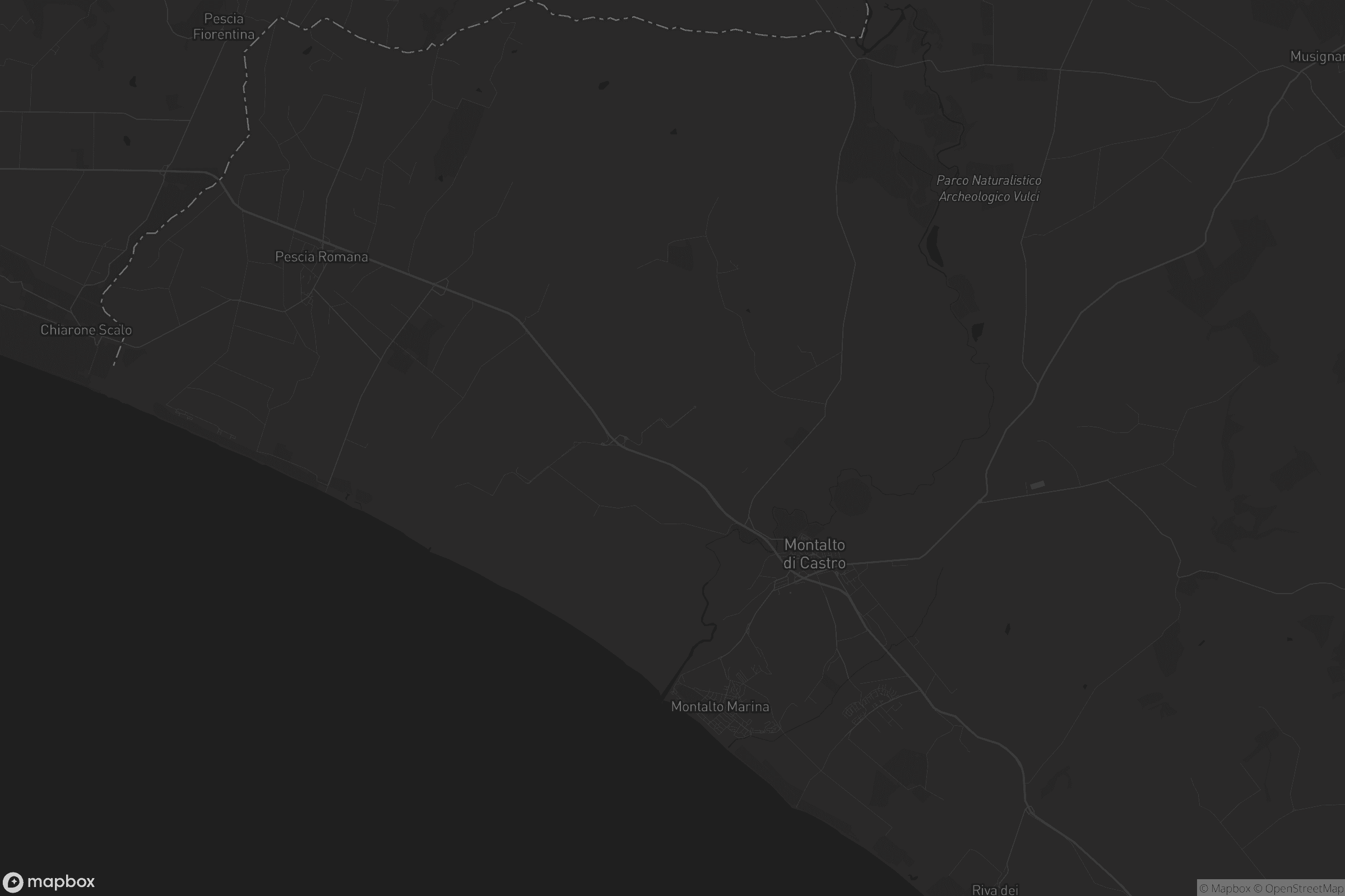 Mappa di Montalto di Castro