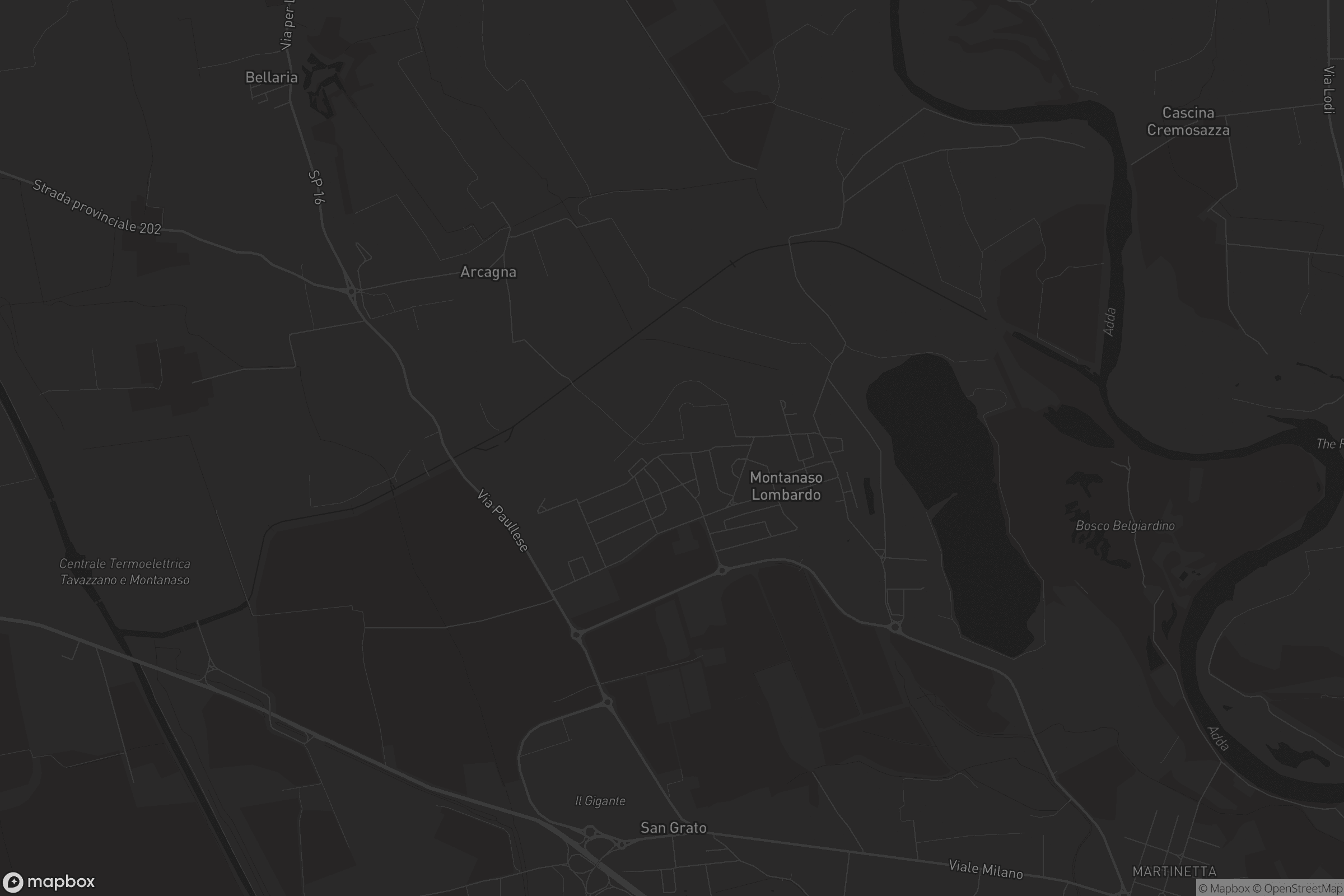 Mappa di Montanaso Lombardo