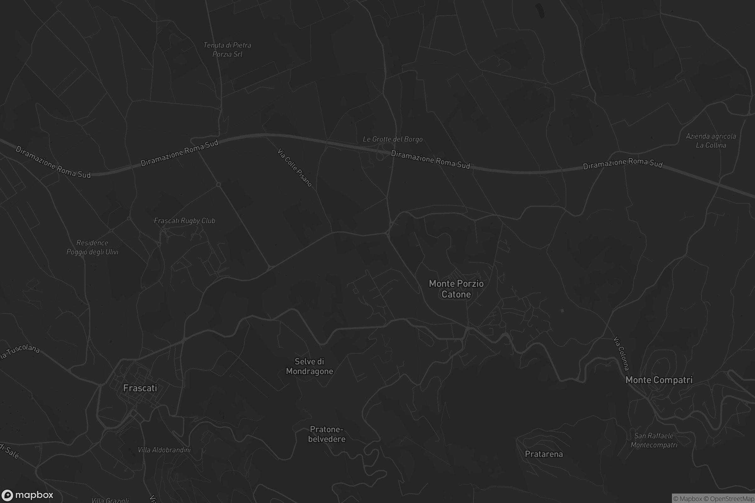 Mappa di Monte Porzio Catone