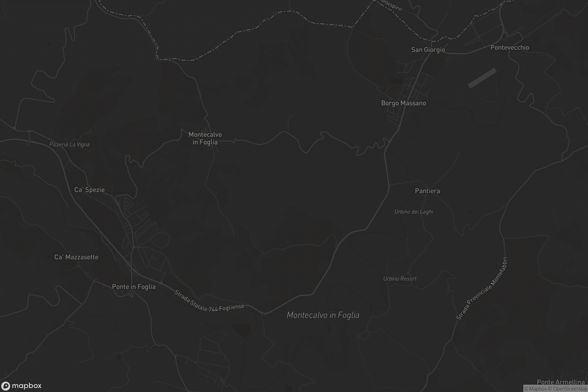 Mappa di Montecalvo in Foglia