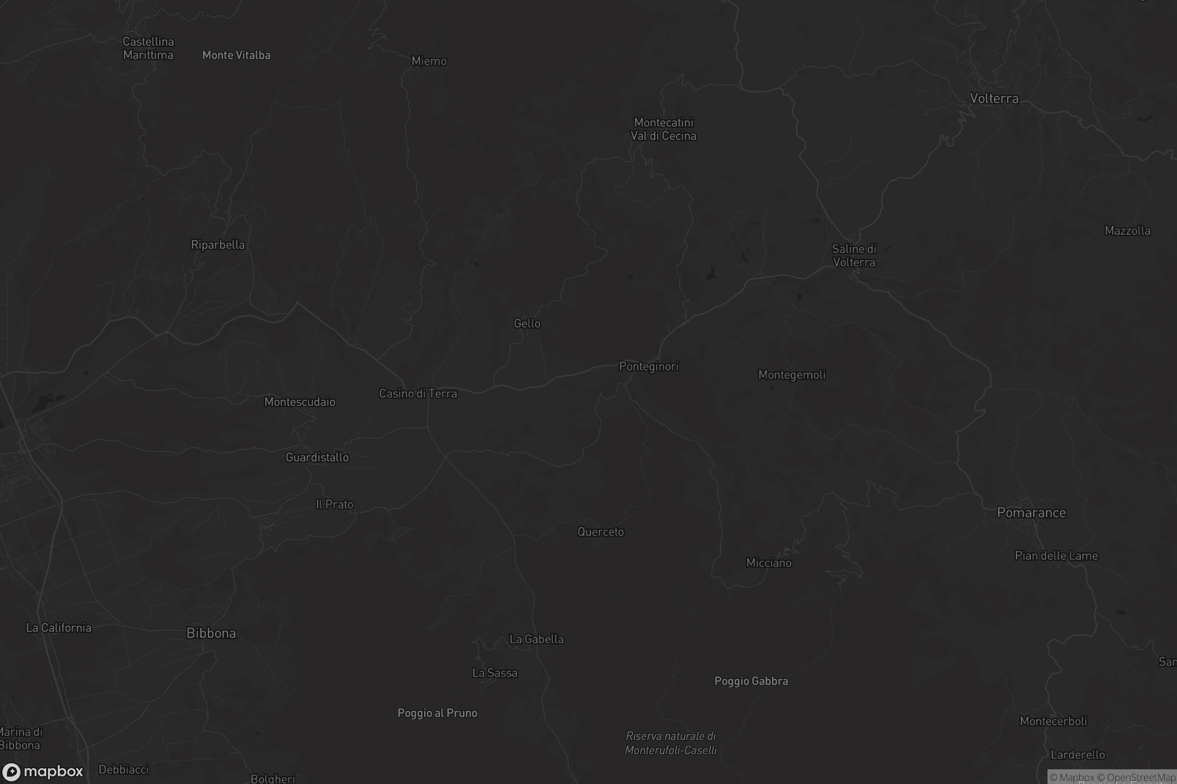 Mappa di Montecatini Val di Cecina