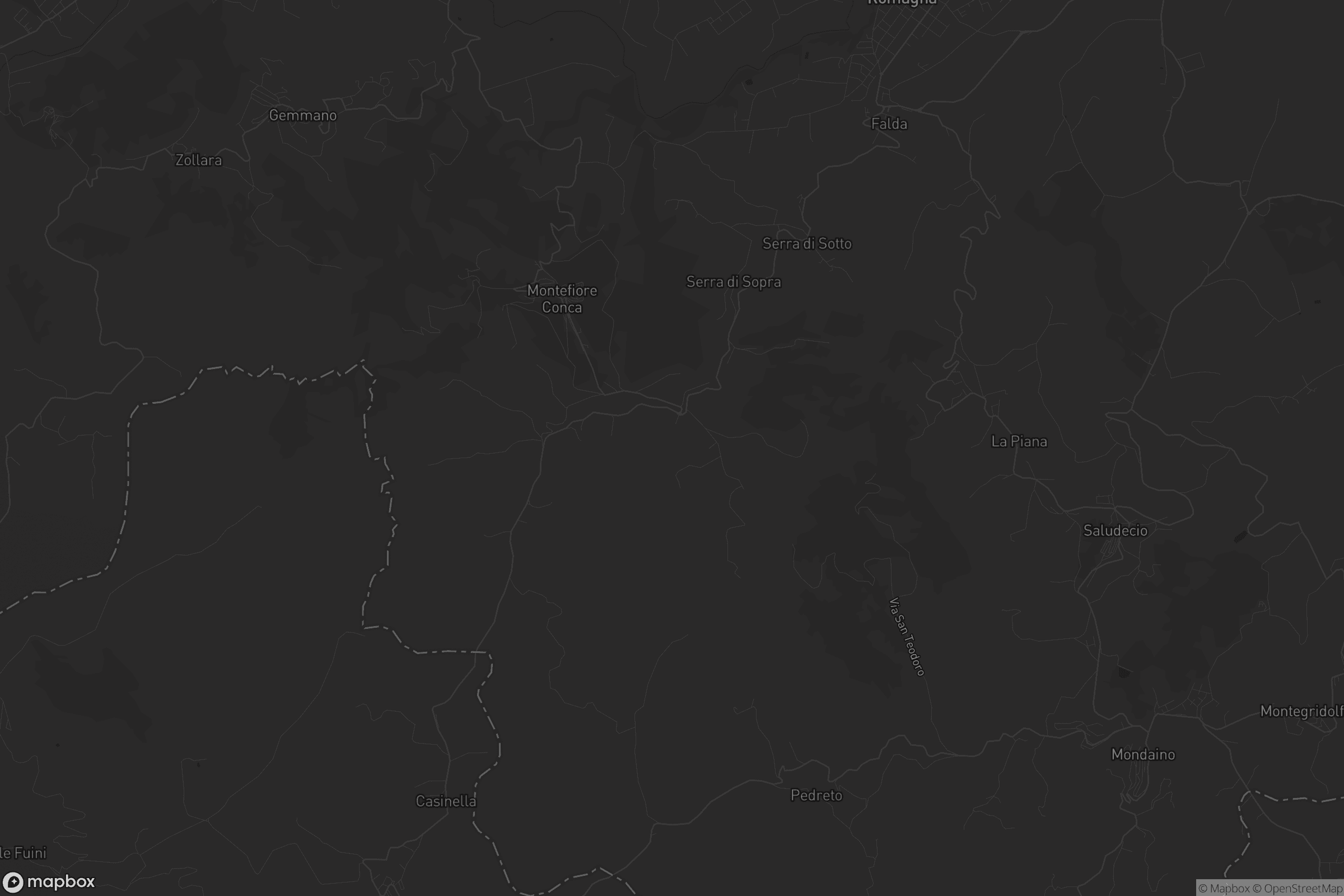 Mappa di Montefiore Conca