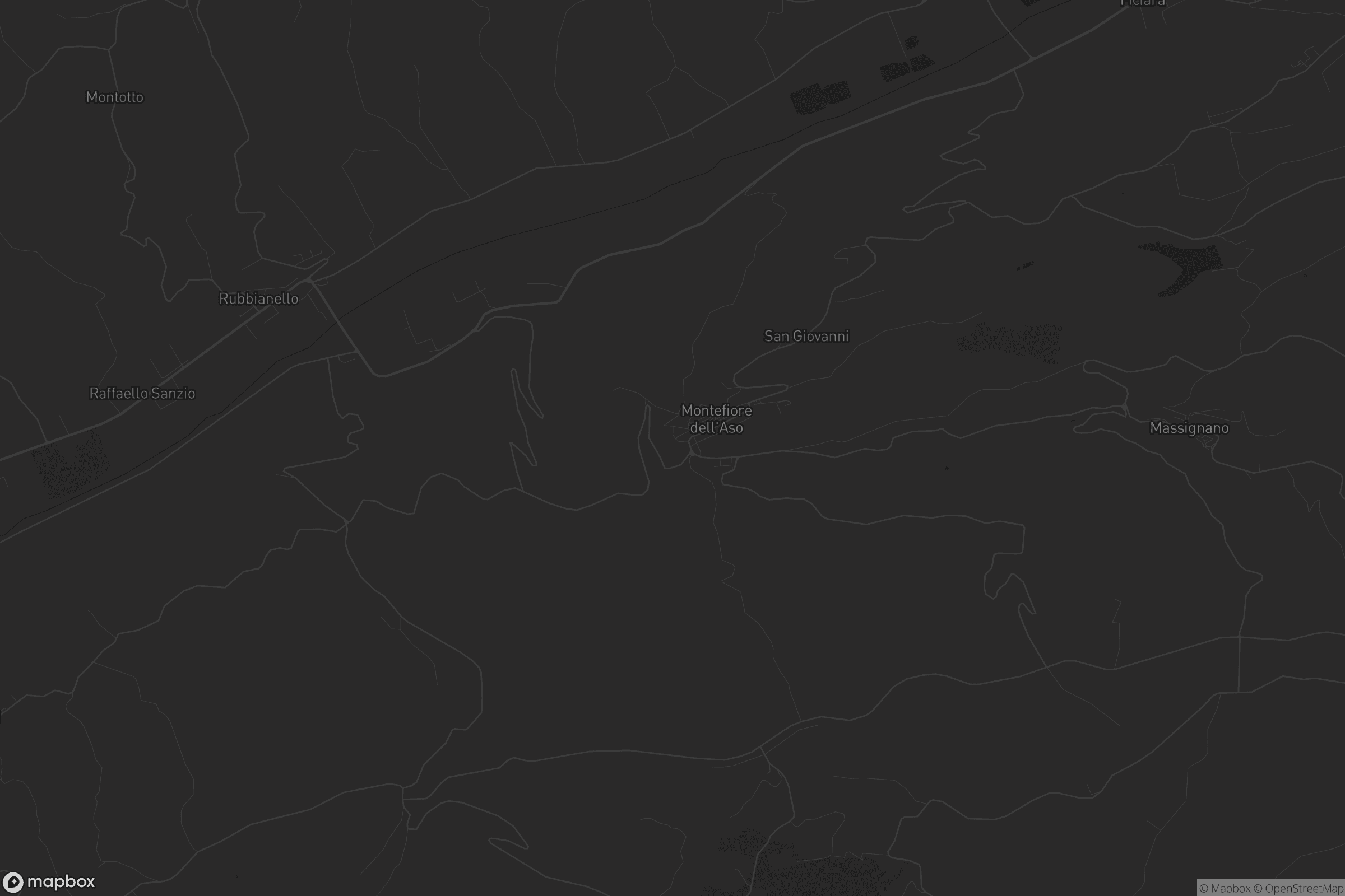 Mappa di Montefiore dell'Aso