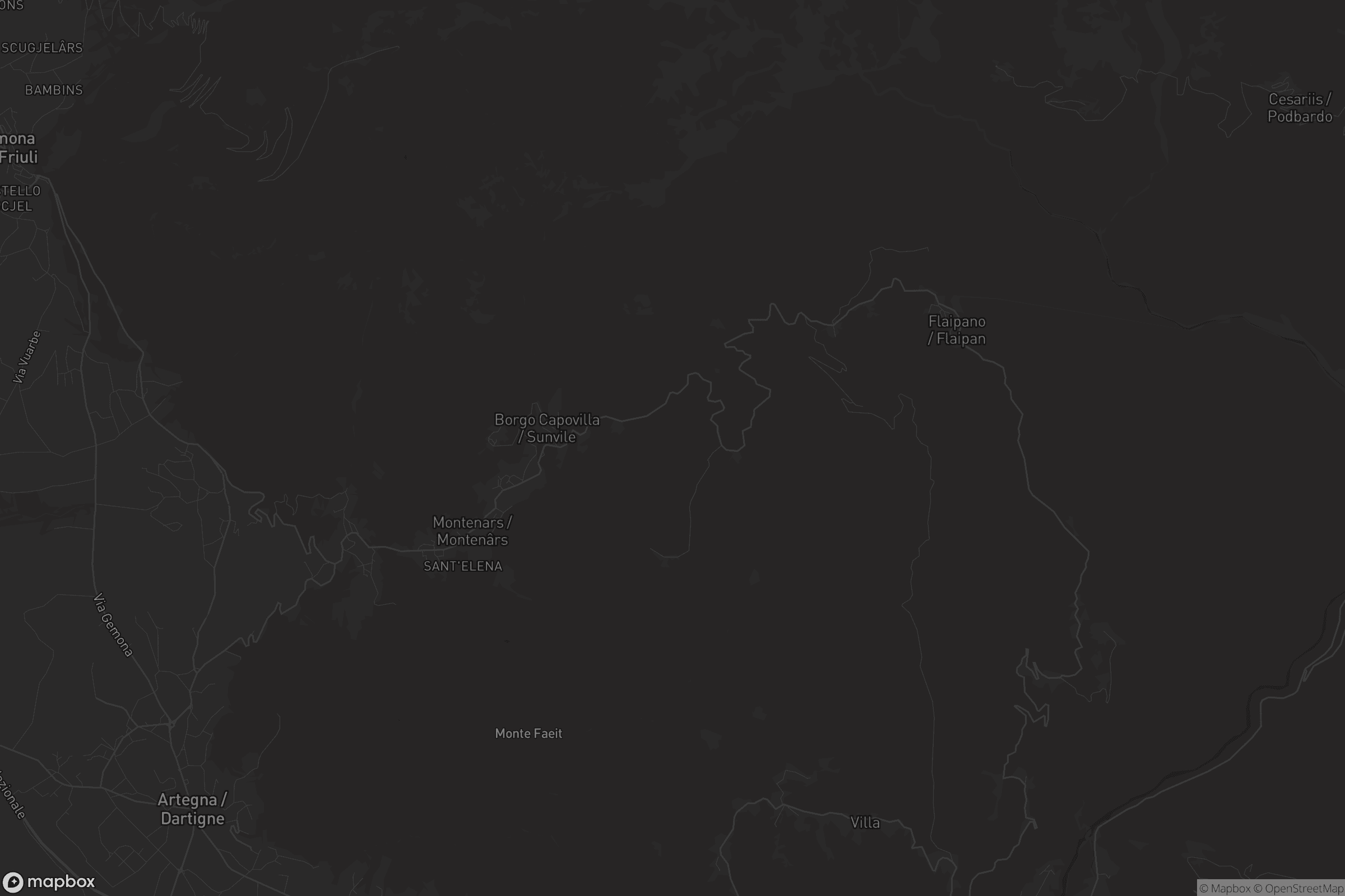 Mappa di Montenars / Montenârs