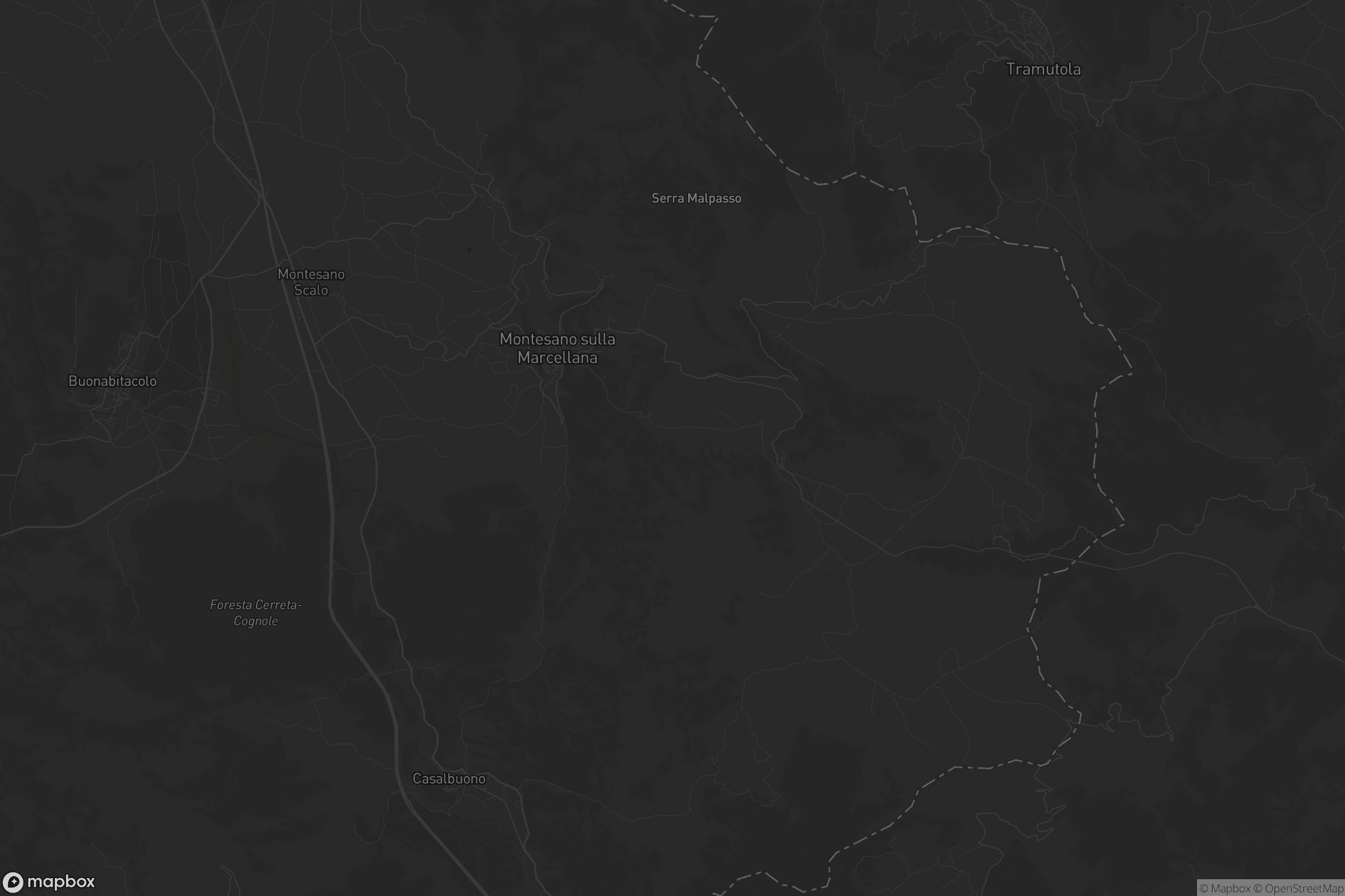 Mappa di Montesano sulla Marcellana