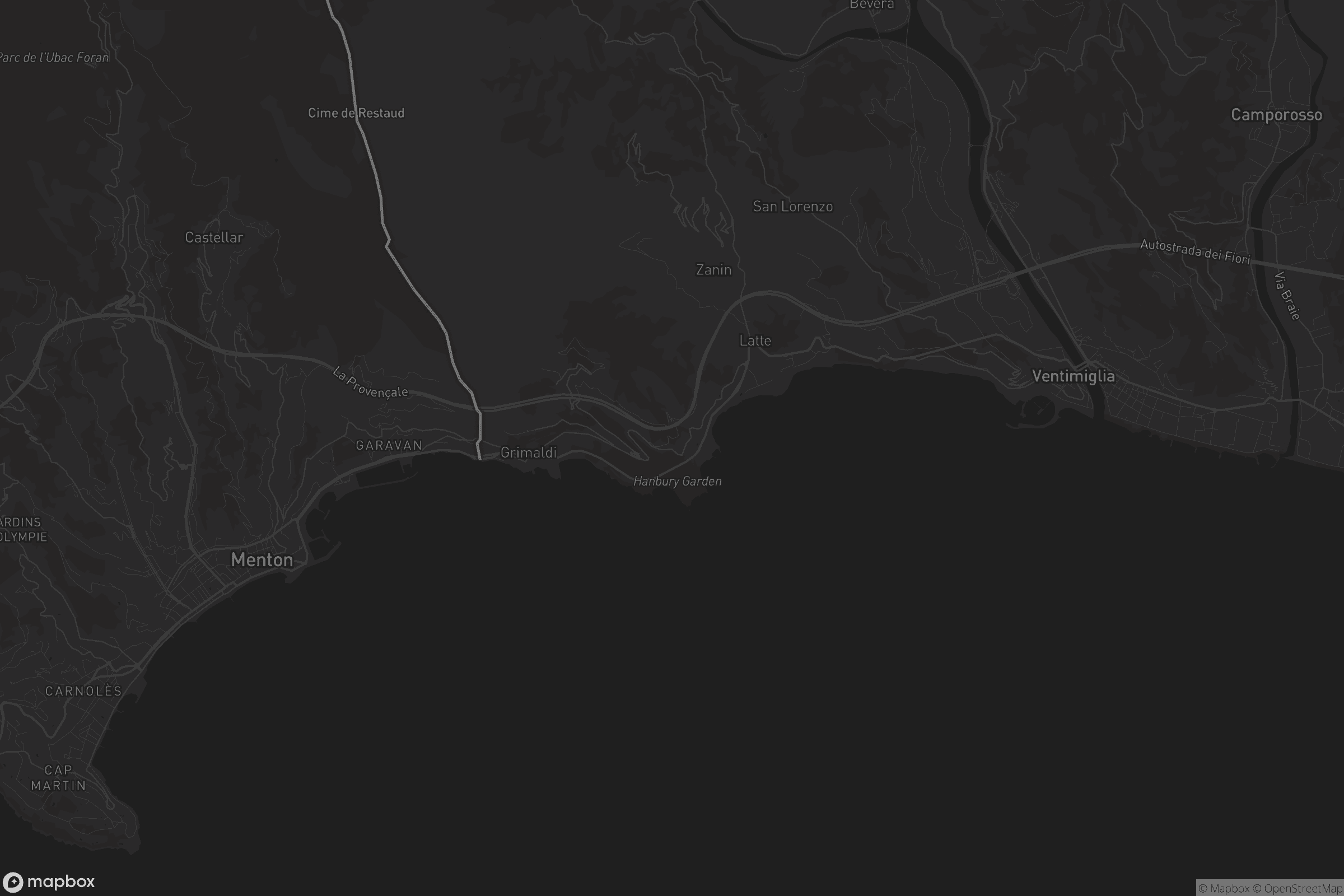 Mappa di Mortola Inferiore