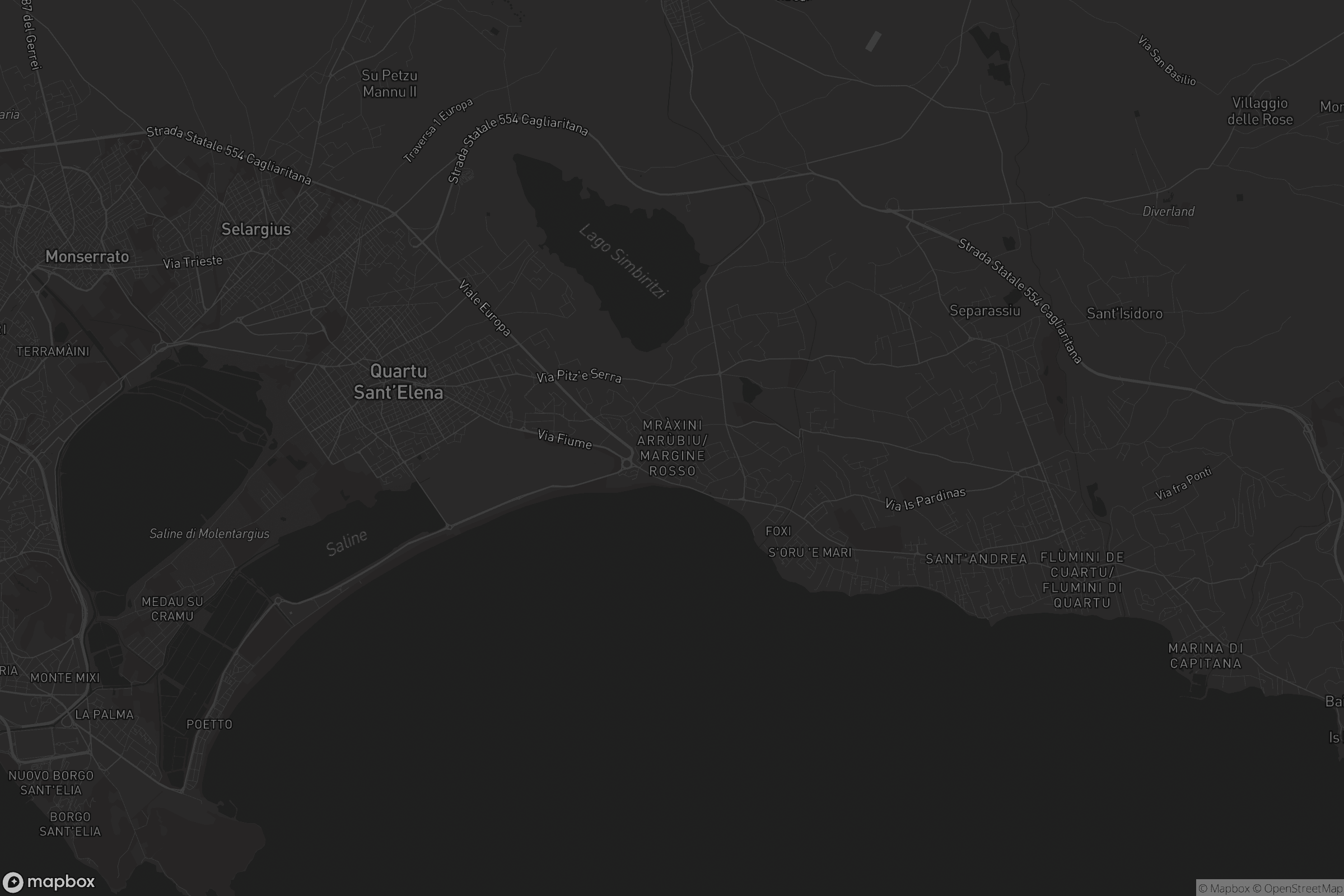 Mappa di Mràxini Arrùbiu/Margine Rosso