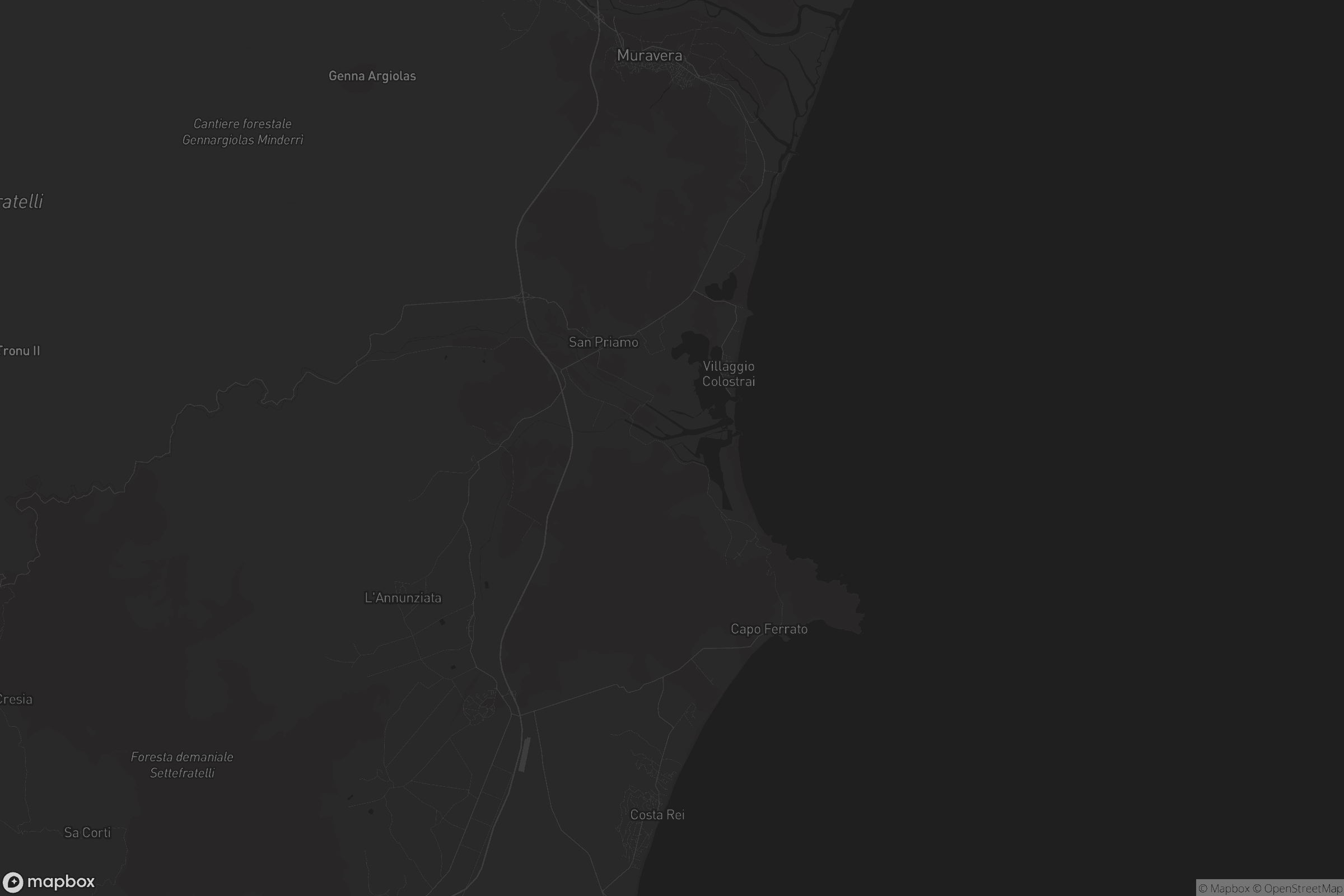 Mappa di Murera/Muravera