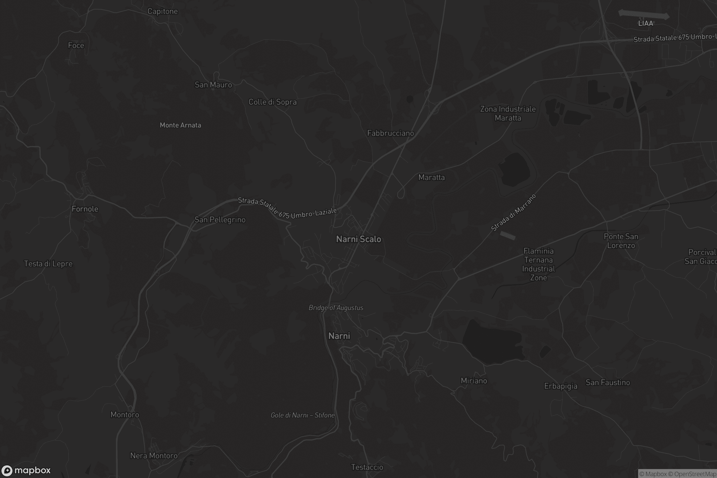 Mappa di Narni Scalo