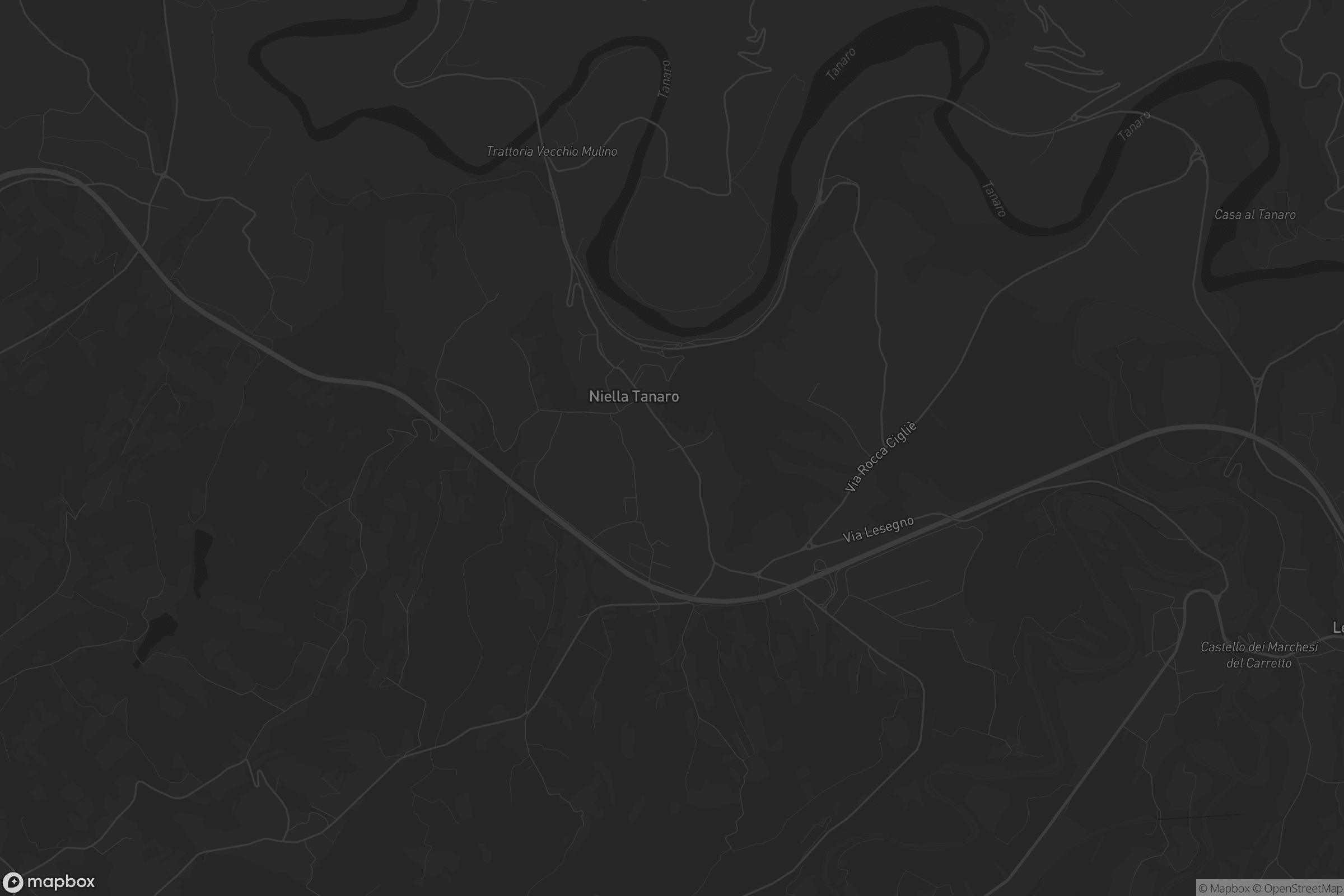 Mappa di Niella Tanaro