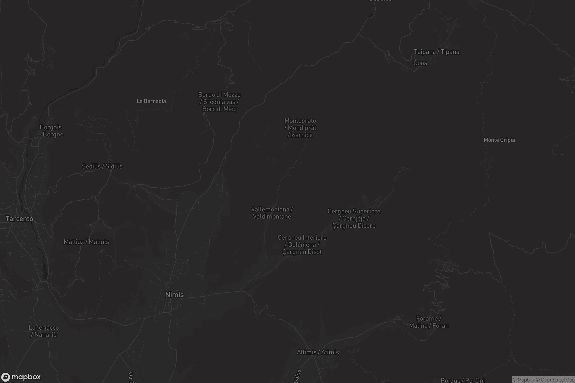 Mappa di Nimis
