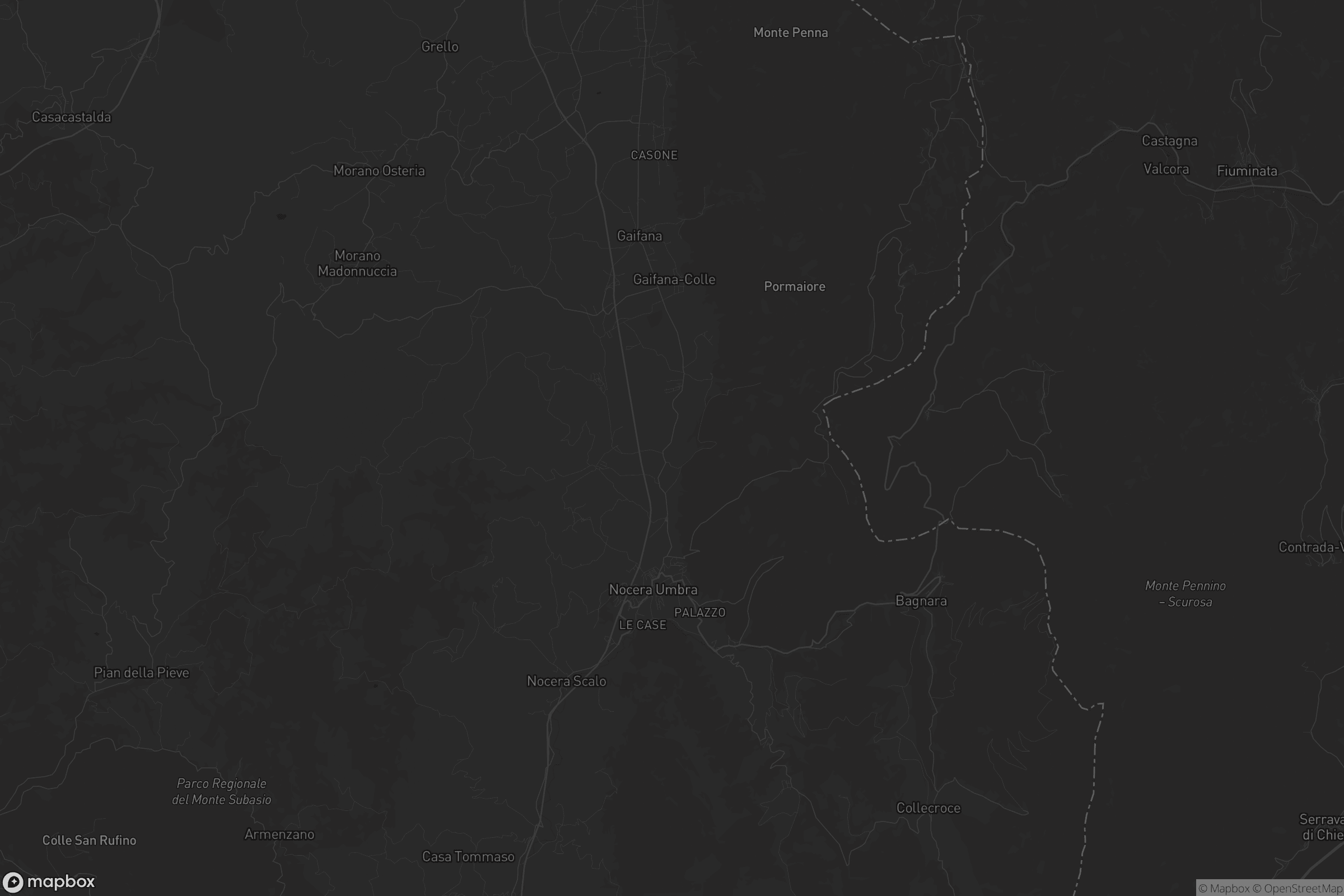 Mappa di Nocera Umbra