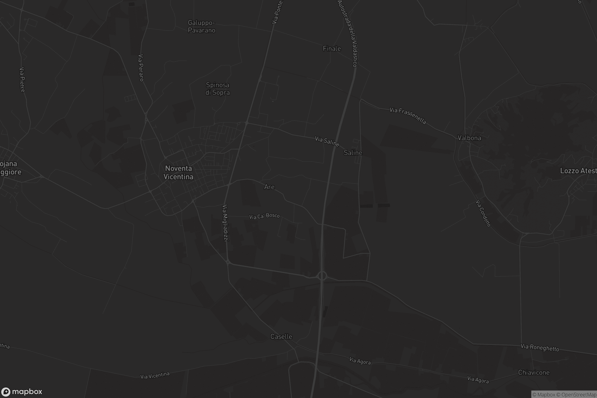 Mappa di Noventa Vicentina