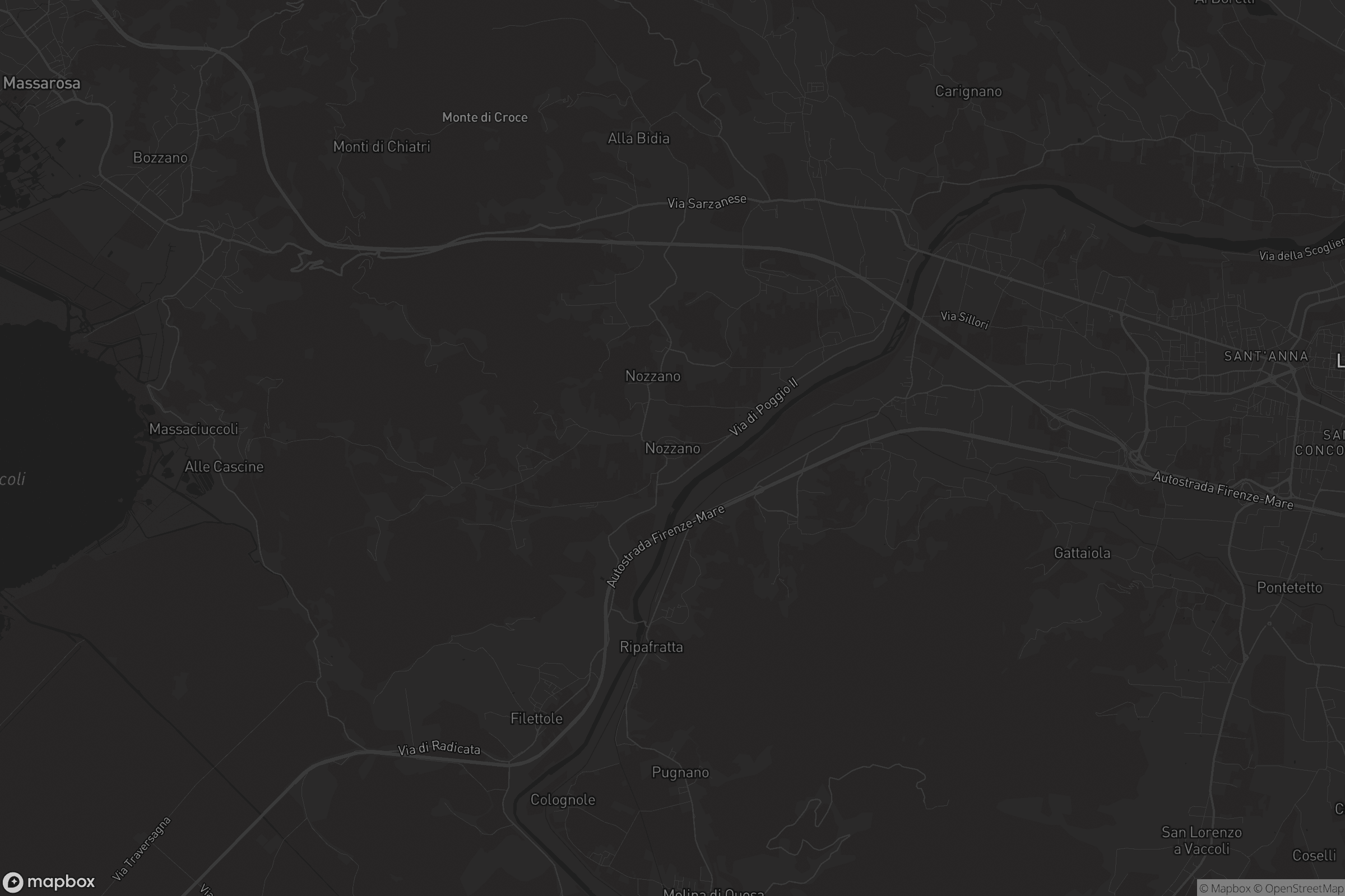 Mappa di Nozzano Castello