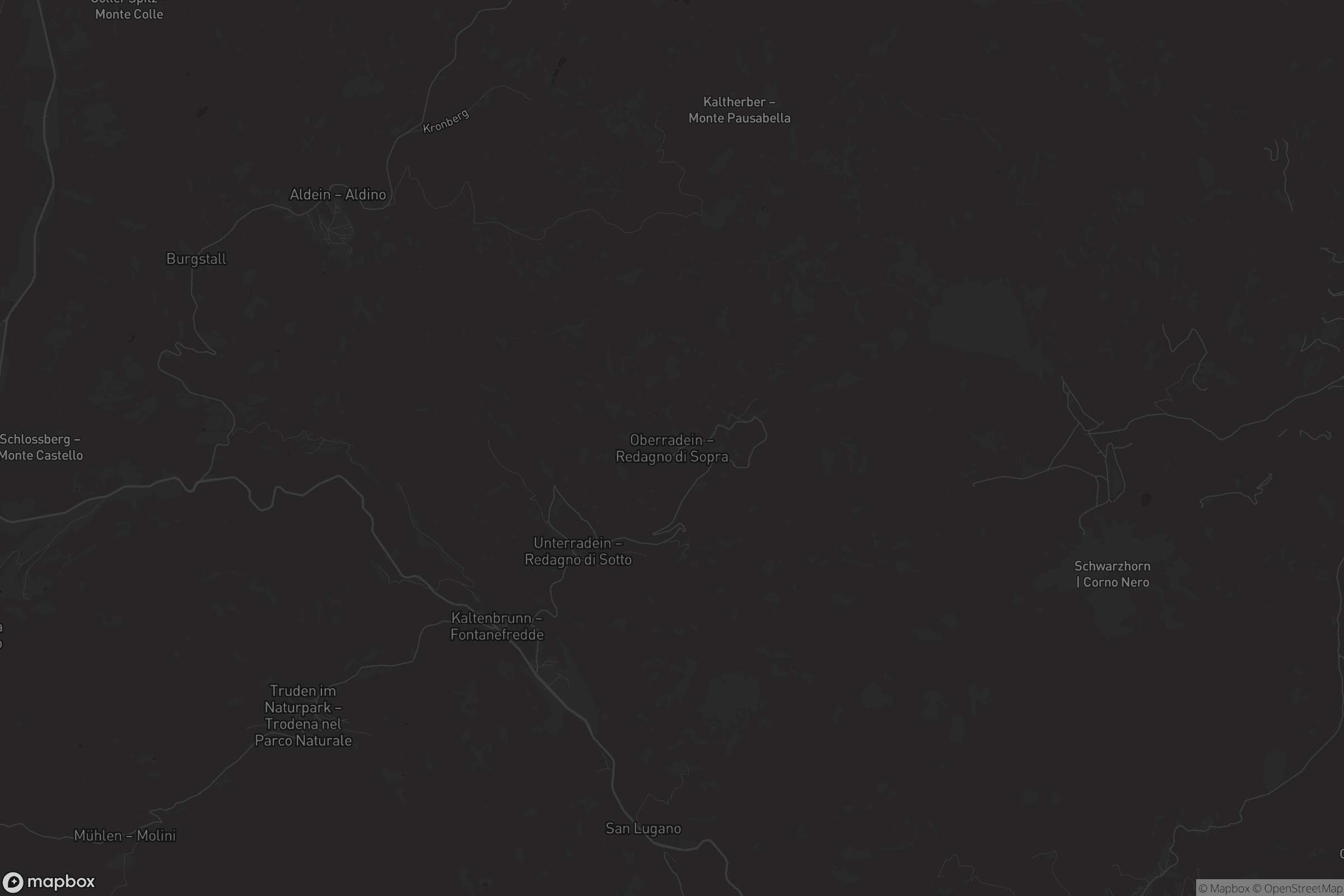 Mappa di Oberradein - Redagno di Sopra