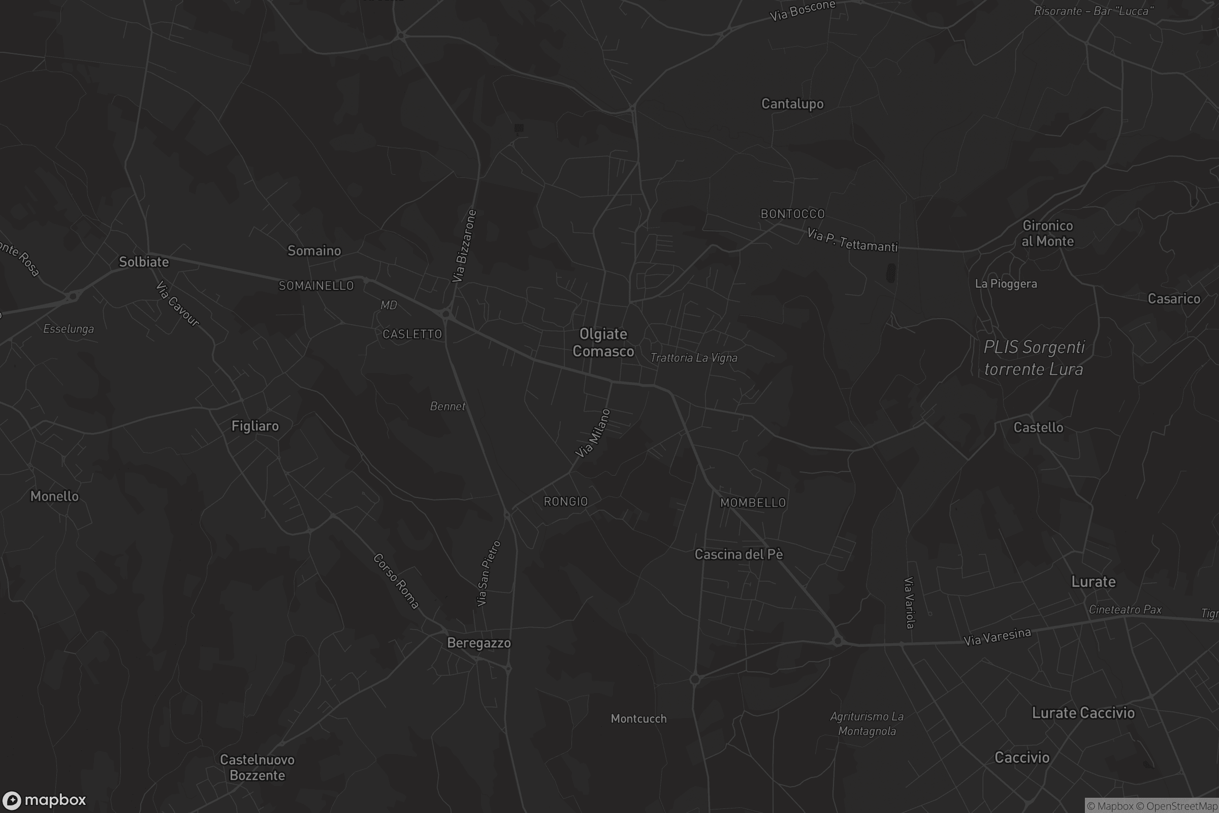 Mappa di Olgiate Comasco