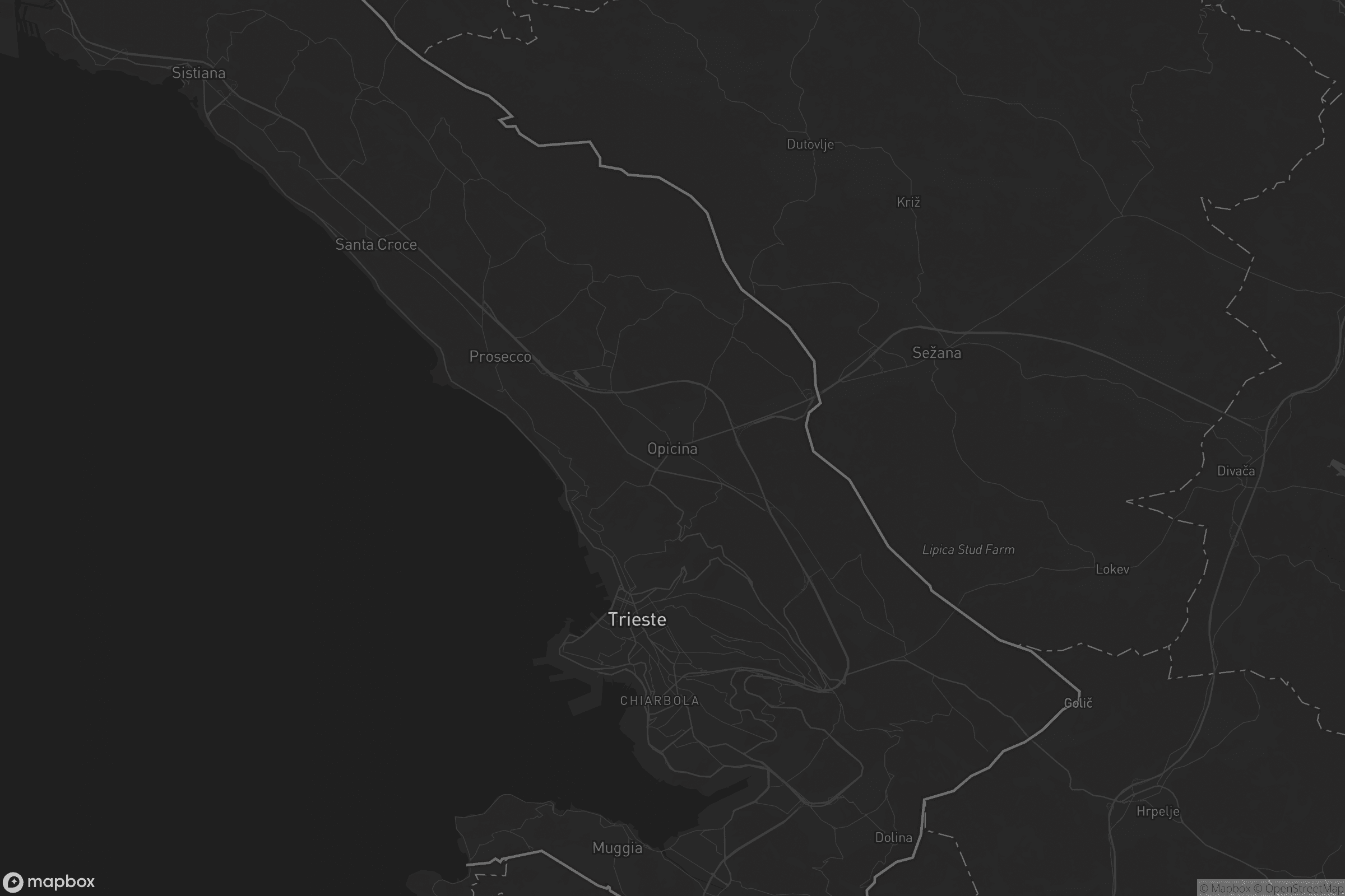 Mappa di Opicina / Opčine