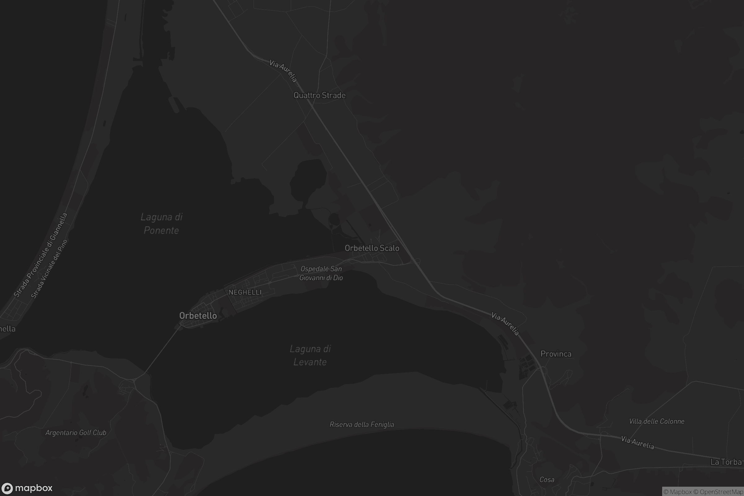 Mappa di Orbetello Scalo