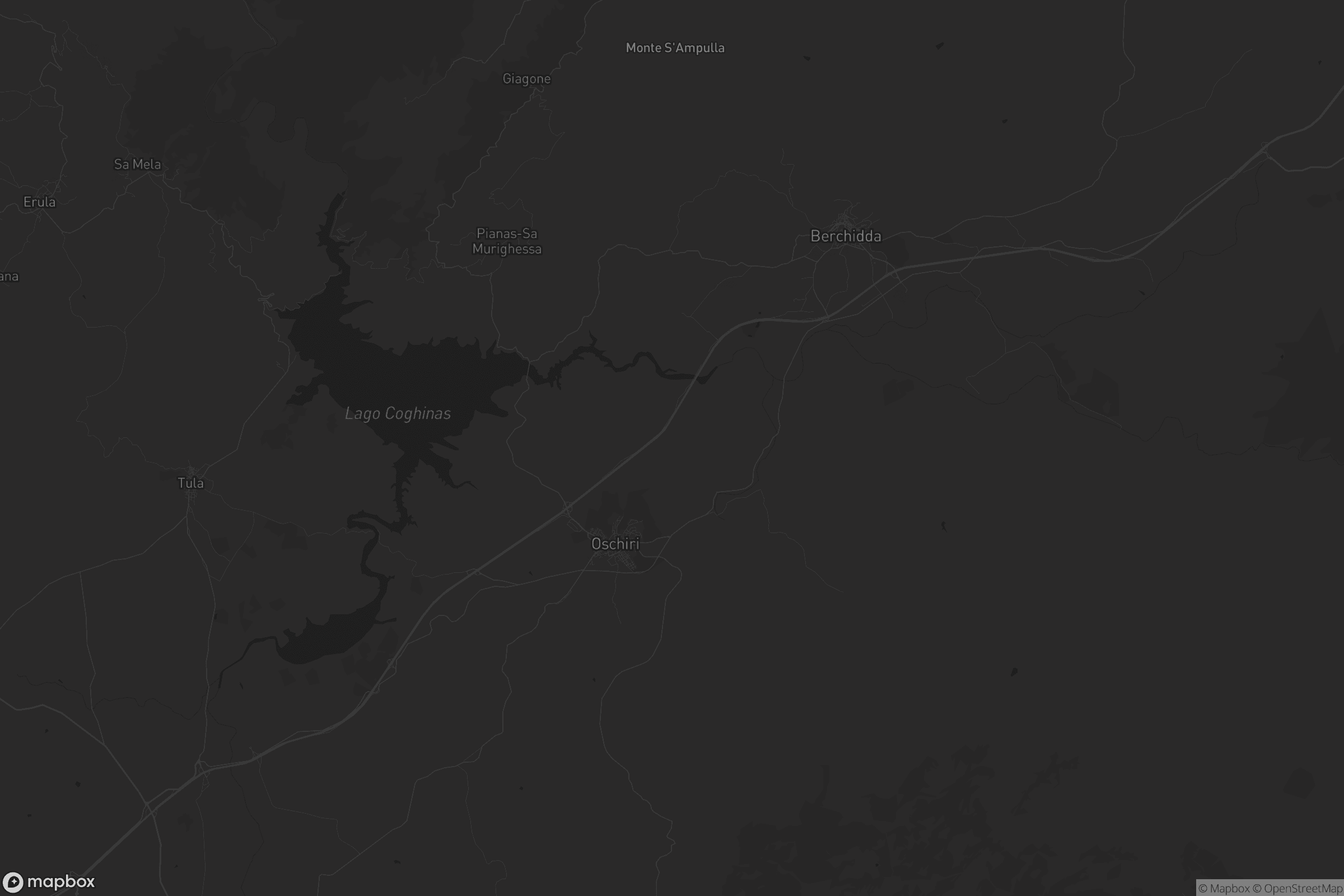 Mappa di Oscheri/Oschiri